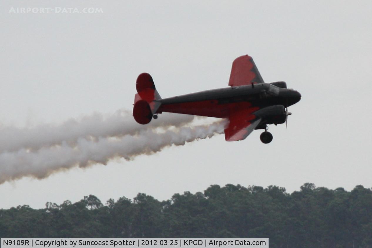 N9109R, 1943 Beech C18S (AT-7C) C/N 4383 (5676), Matt Younkin & The Twin Beech 18 performs during the Florida International Air Show