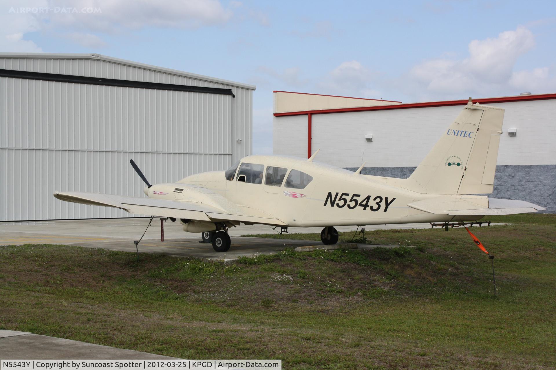 N5543Y, 1964 Piper PA-23-250 C/N 27-2643, Piper Apache parked at Charlotte County Airport