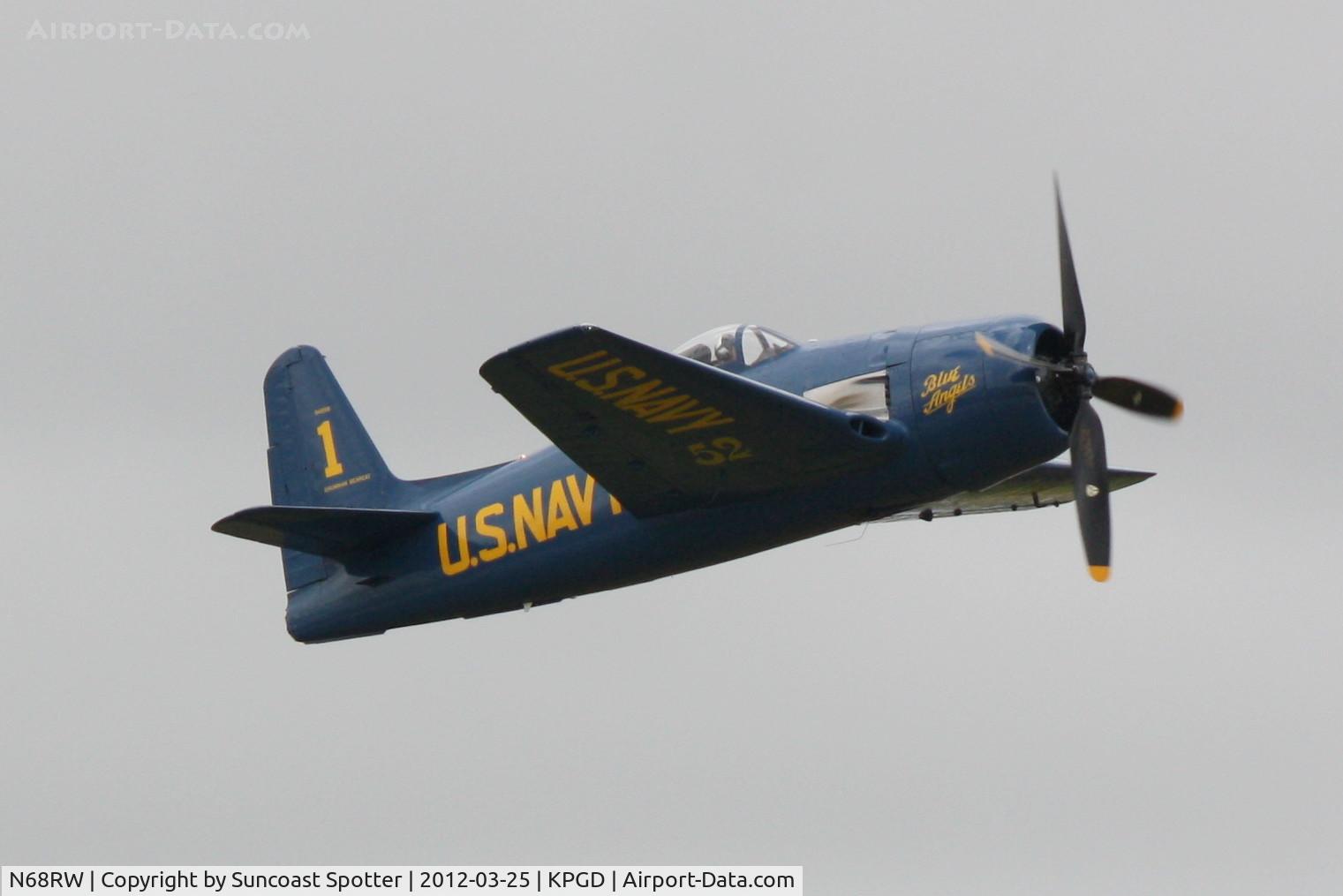 N68RW, 1947 Grumman F8F-2 (G58) Bearcat C/N D.1162, F8F Bearcat performs during the Florida International Air Show