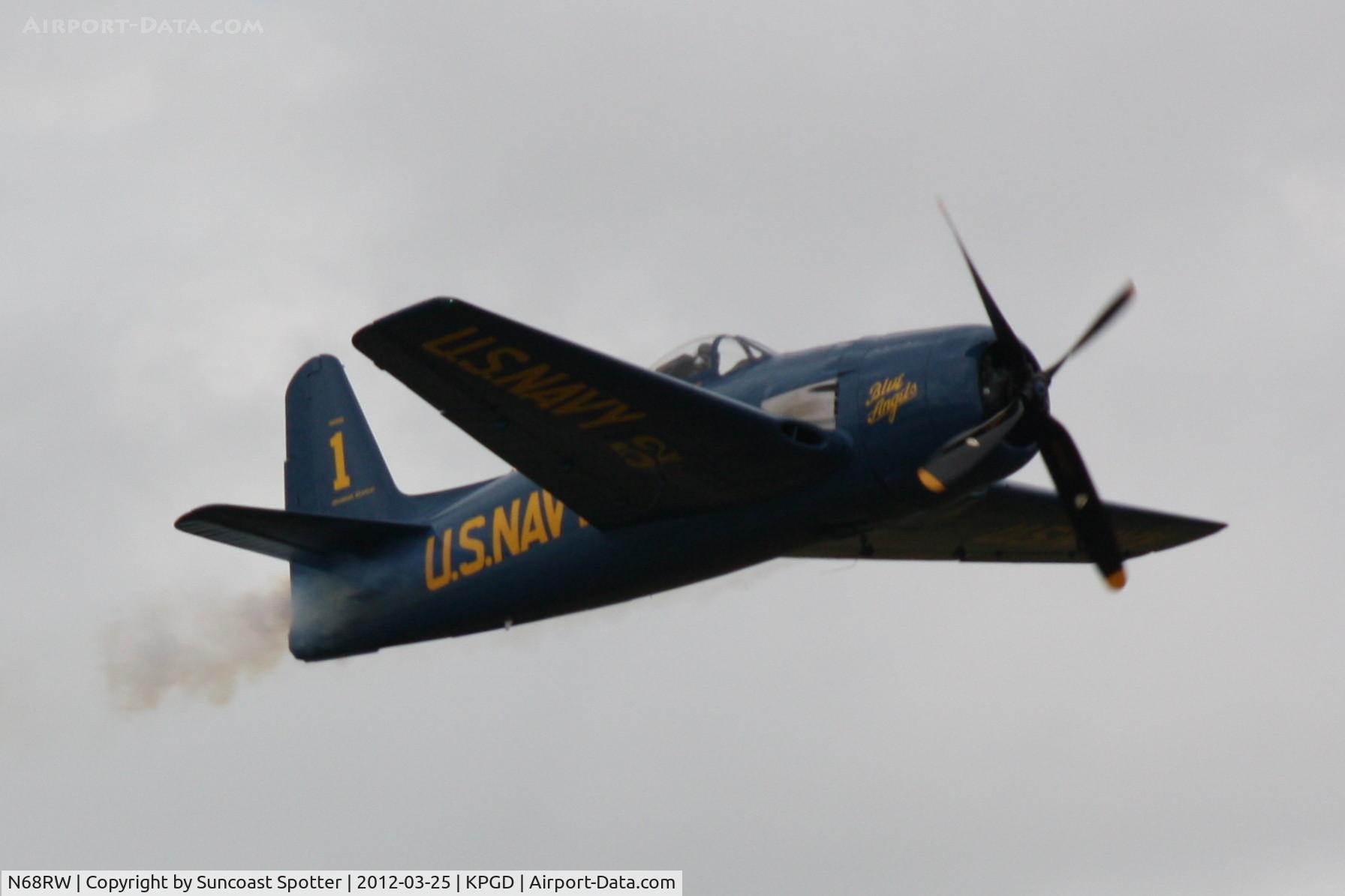 N68RW, 1947 Grumman F8F-2 (G58) Bearcat C/N D.1162, F8F Bearcat performs during the Florida International Air Show