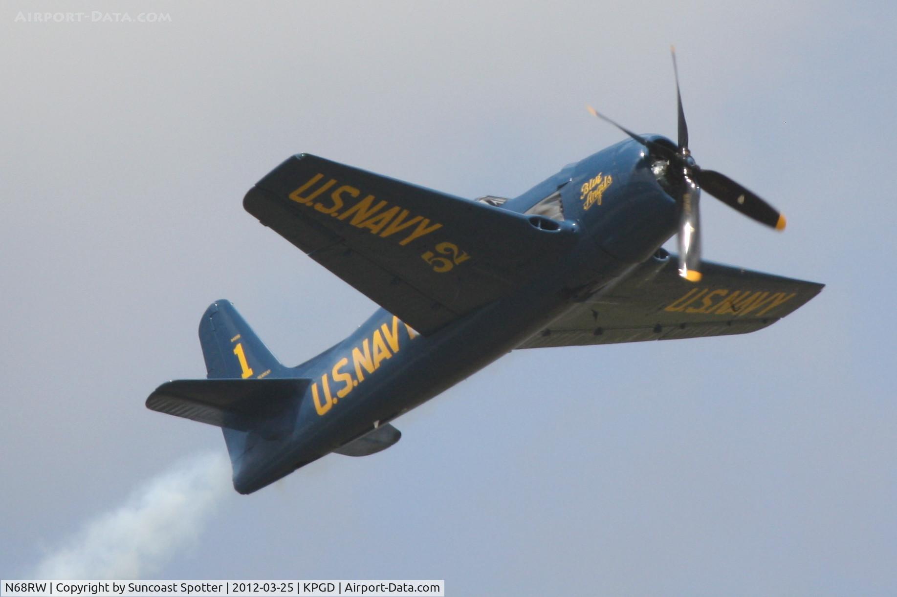 N68RW, 1947 Grumman F8F-2 (G58) Bearcat C/N D.1162, F8F Bearcat performs during the Florida International Air Show