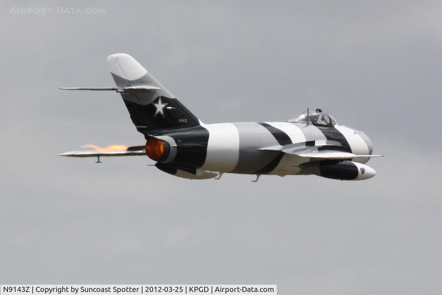 N9143Z, 1959 PZL-Mielec Lim-5 (MiG-17F) C/N 1C1707, Black Diamond Jet Team