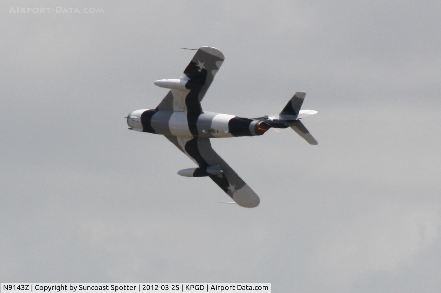 N9143Z, 1959 PZL-Mielec Lim-5 (MiG-17F) C/N 1C1707, Black Diamond Jet Team