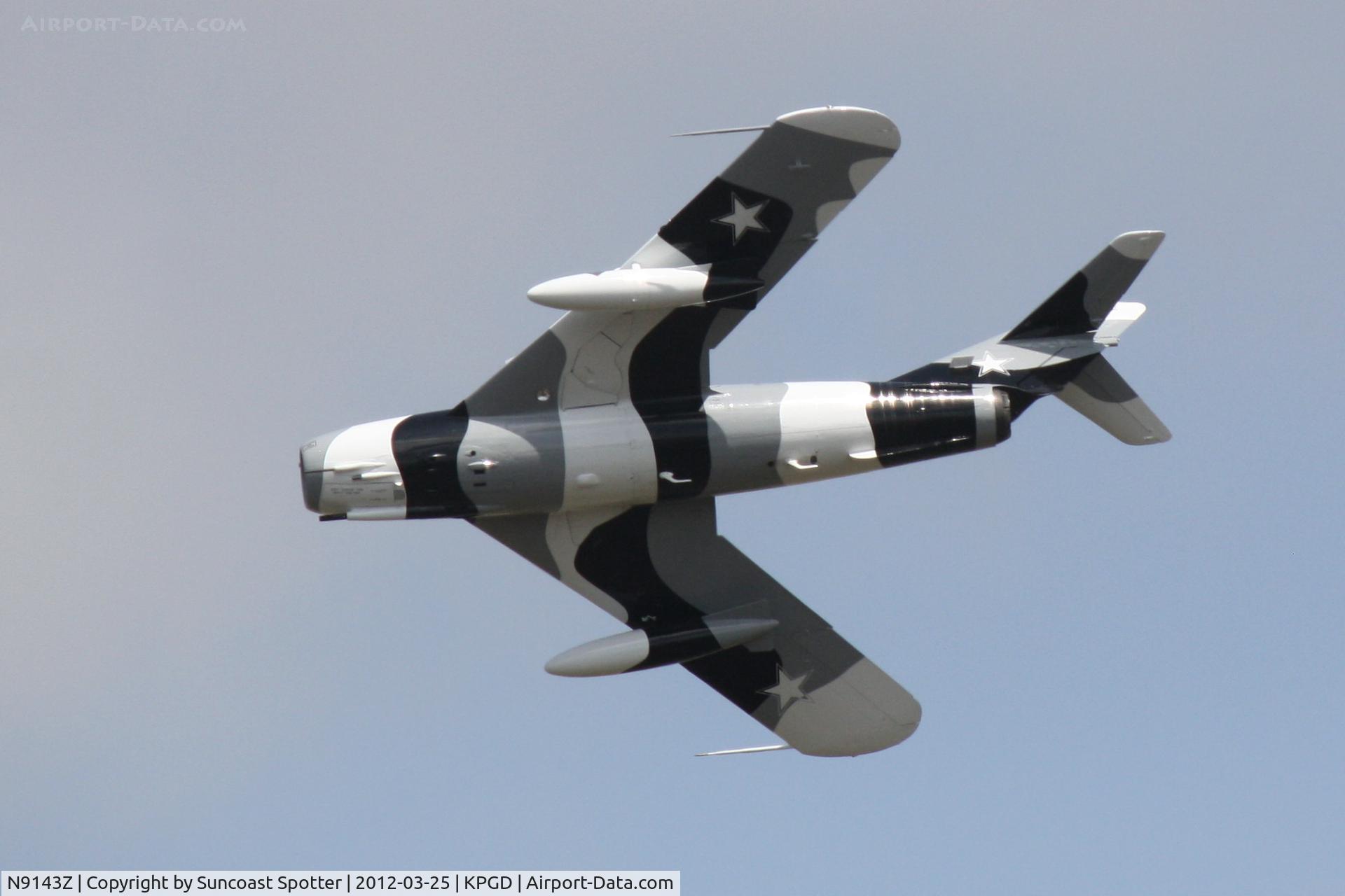 N9143Z, 1959 PZL-Mielec Lim-5 (MiG-17F) C/N 1C1707, Black Diamond Jet Team
