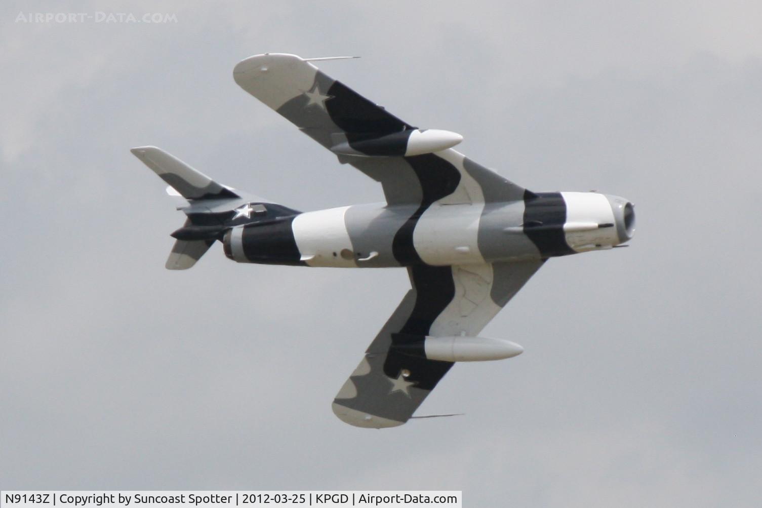 N9143Z, 1959 PZL-Mielec Lim-5 (MiG-17F) C/N 1C1707, Black Diamond Jet Team