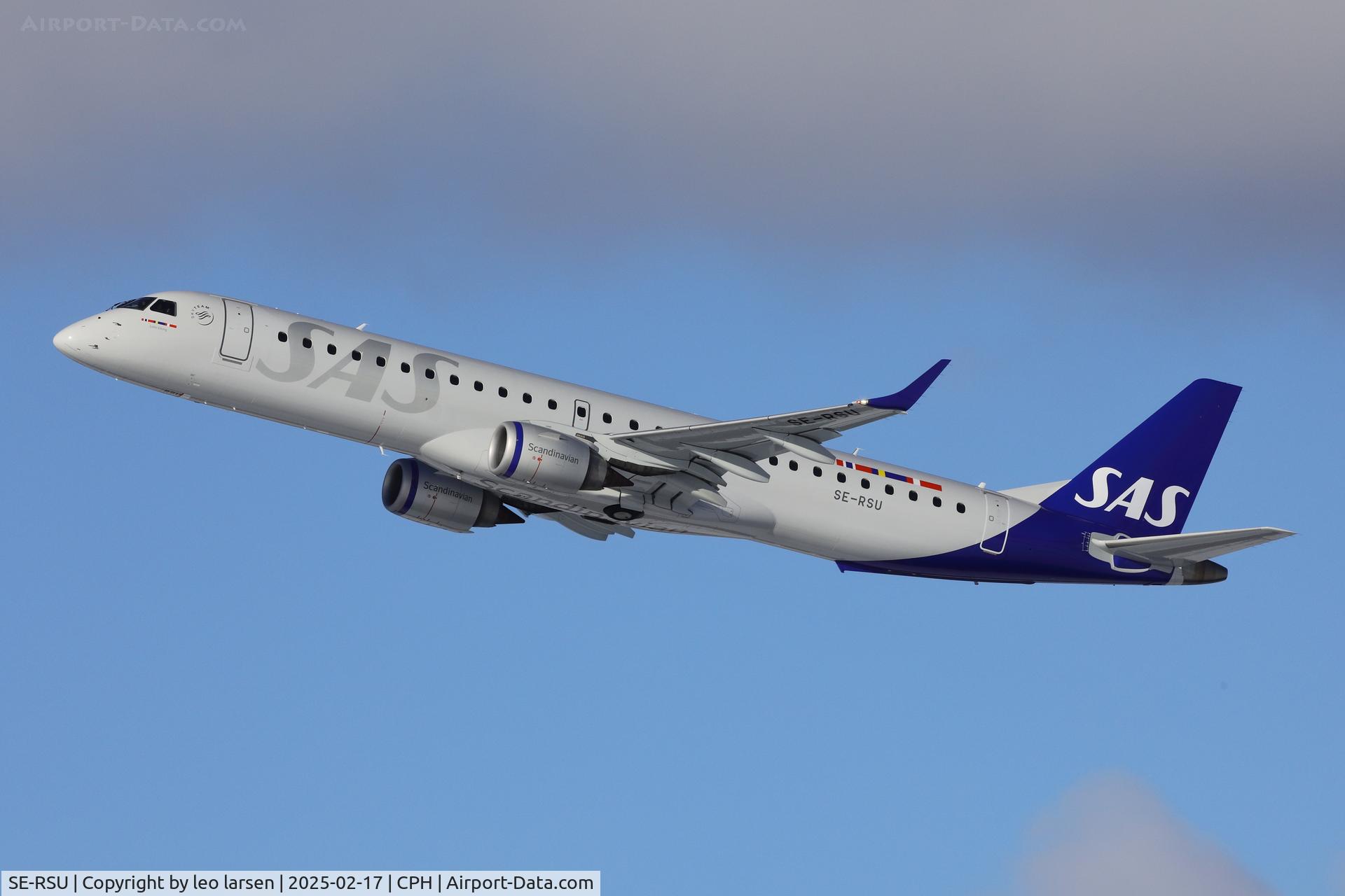 SE-RSU, 2018 Embraer ERJ-195LR (ERJ-190-200LR) C/N 19000752, Copenhagen 17.2.2025