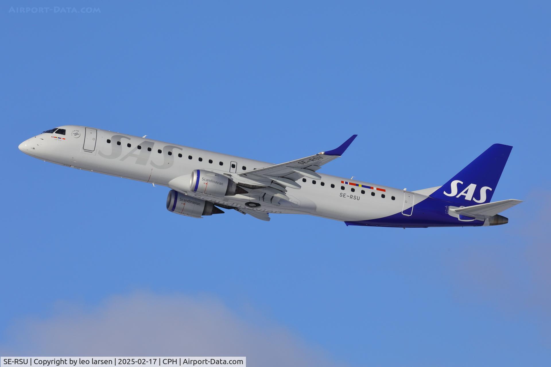 SE-RSU, 2018 Embraer ERJ-195LR (ERJ-190-200LR) C/N 19000752, Copenhagen 17.2.2025