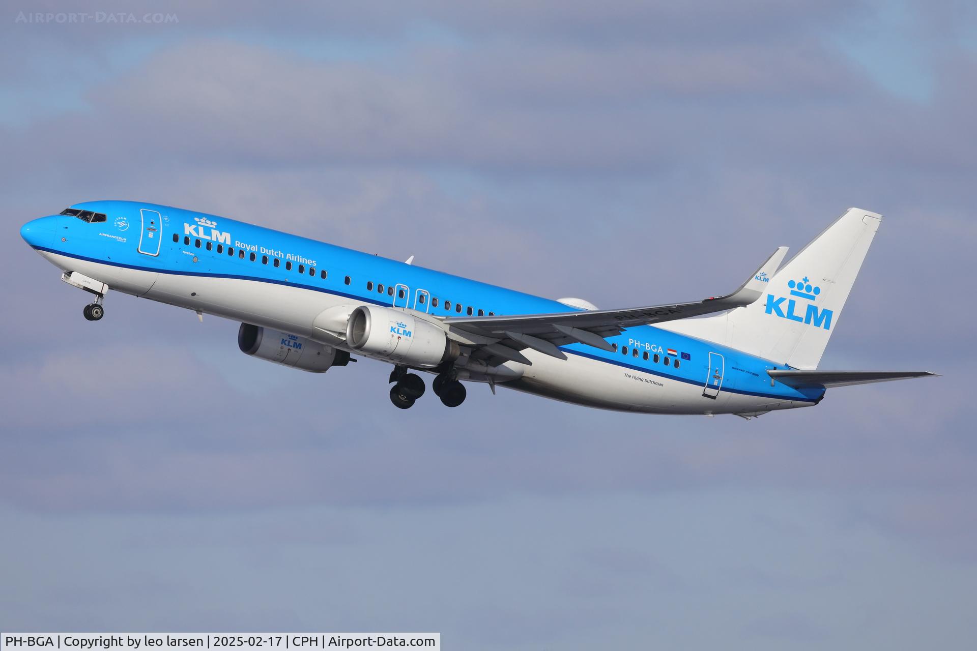 PH-BGA, 2008 Boeing 737-8K2 C/N 37593, Copenhagen 17.2.2025