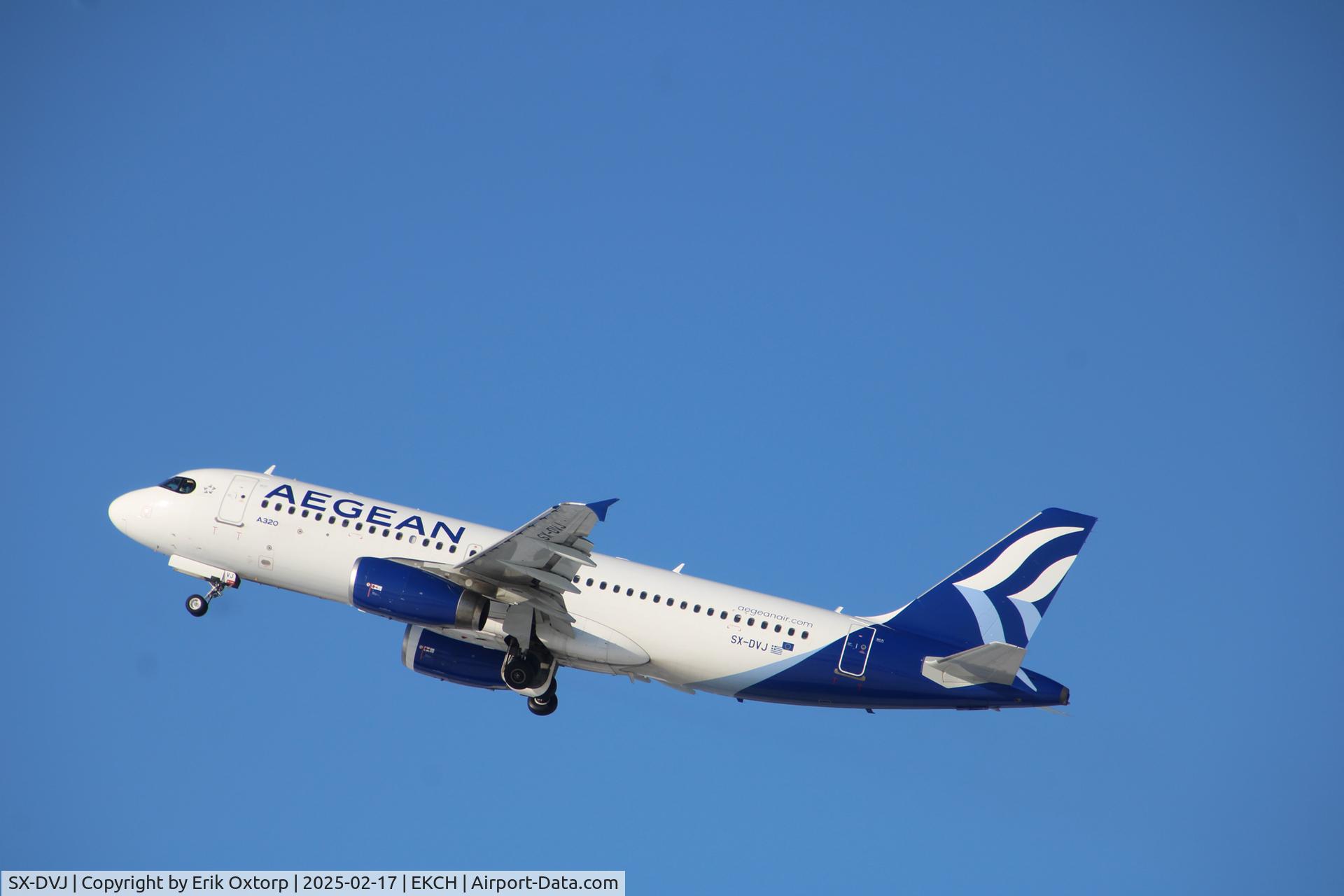SX-DVJ, 2007 Airbus A320-232 C/N 3365, SX-DVJ take off rw 22R