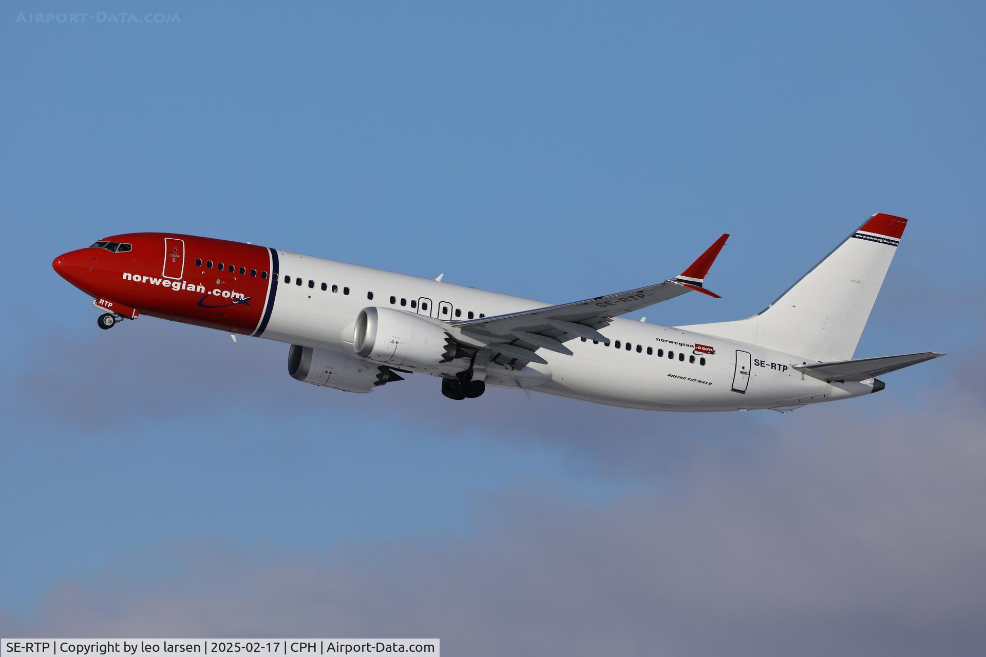 SE-RTP, 2019 Boeing B-737-8 Max C/N 63976, Copenhagen 17.2.2025