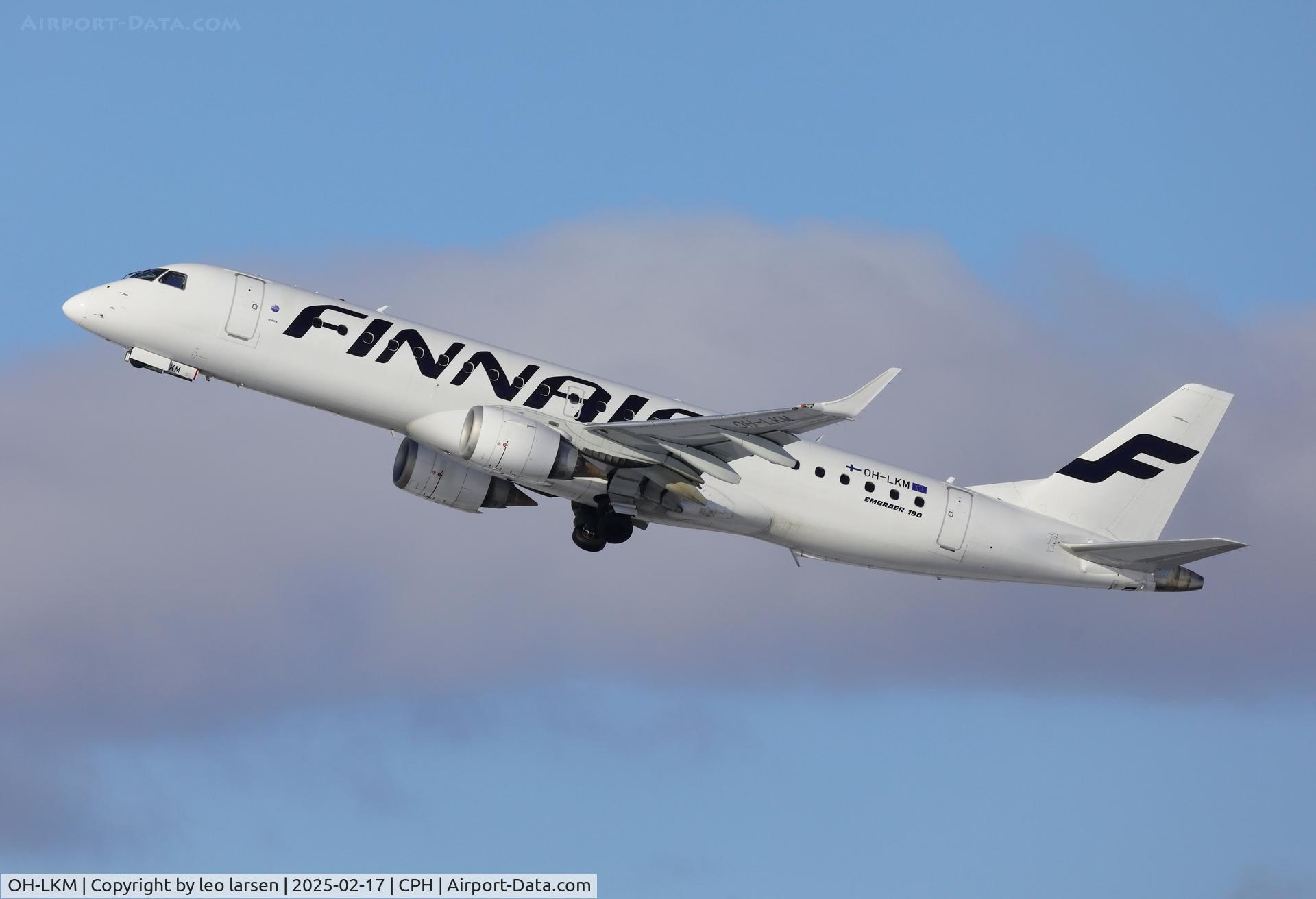 OH-LKM, 2008 Embraer 190LR (ERJ-190-100LR) C/N 19000160, Copenhagen 17.2.2025
