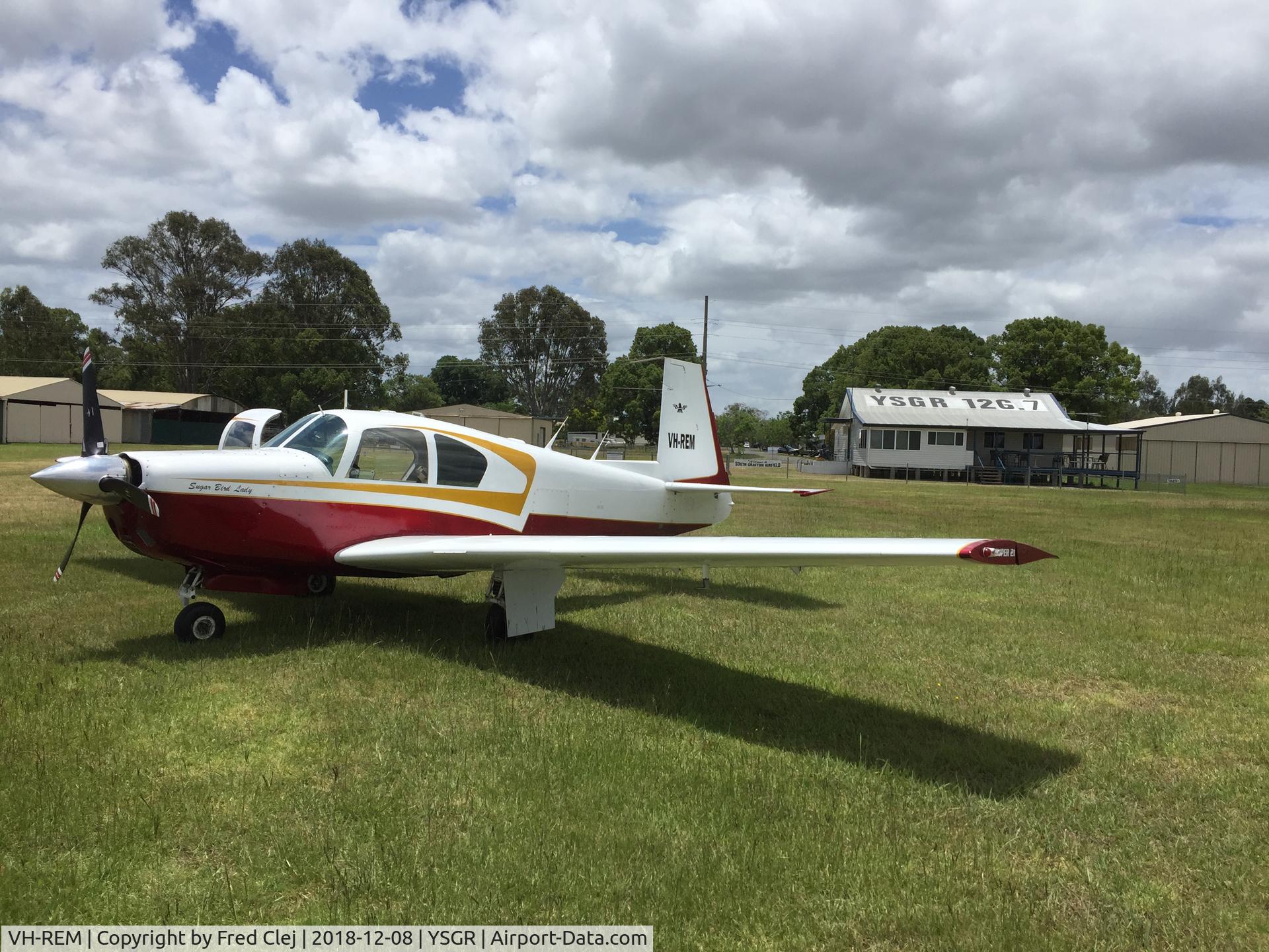 VH-REM, Mooney M20H C/N 1, VH-REM is Hangared at South Grafton NSW Australia. Still Flying at the age of 60 years built in 1964 Serial No 424.