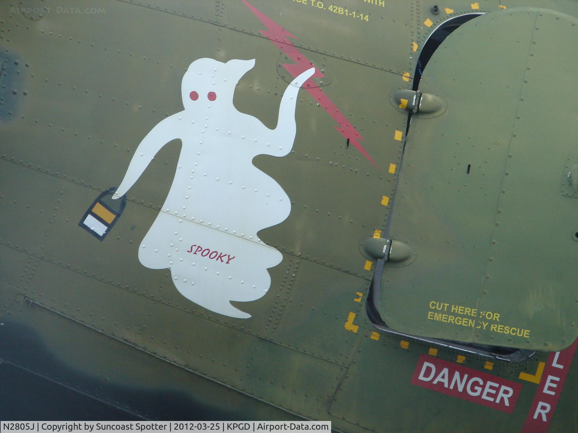 N2805J, 1944 Douglas DC3C-R-1830-90C C/N 20835, Douglas AC-47 Spooky on display at the Florida International Air Show