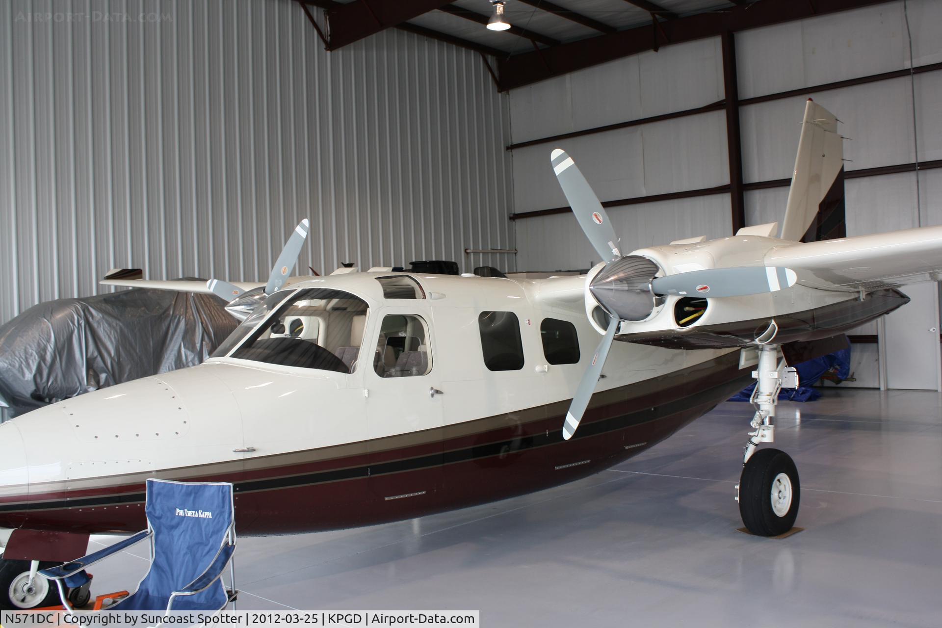 N571DC, 1971 Aero Commander 500 S C/N 3099, Aero Commander 500 on display at the Florida International Air Show