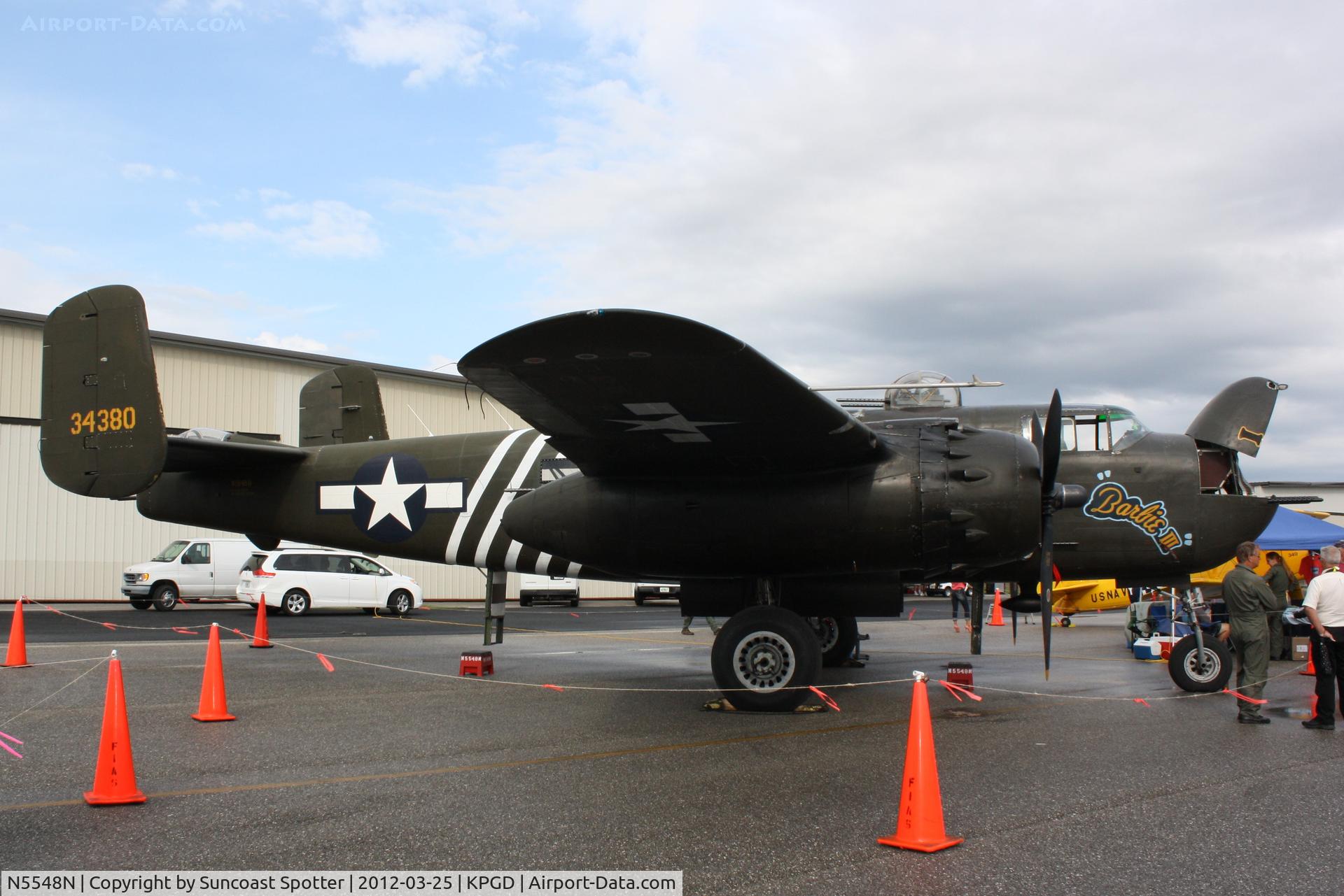 N5548N, 1943 North American B-25H Mitchell C/N 98-21107, B-25 Mitchell 