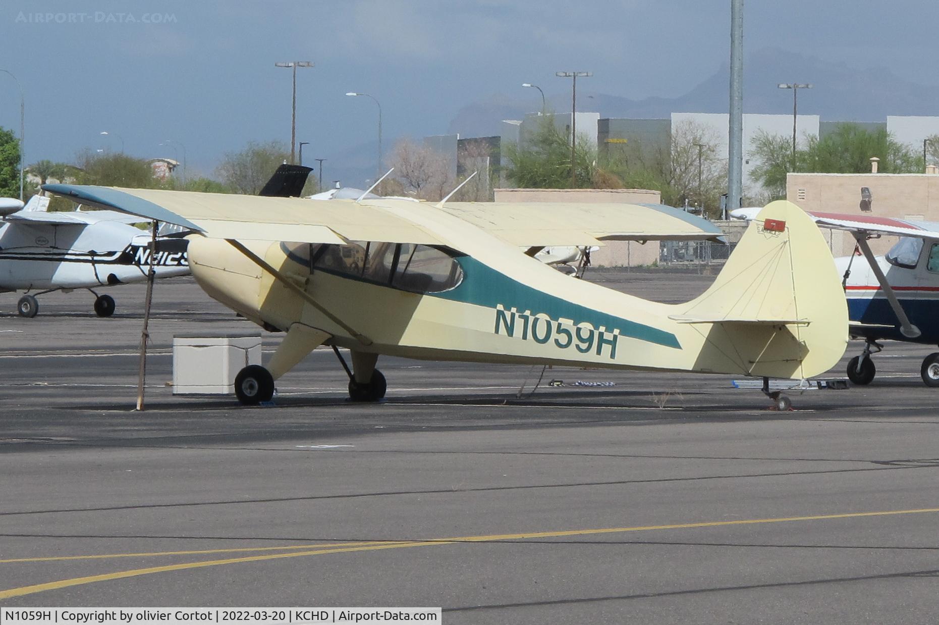 N1059H, 1948 Aeronca 15AC Sedan C/N 15AC-75, march 2022