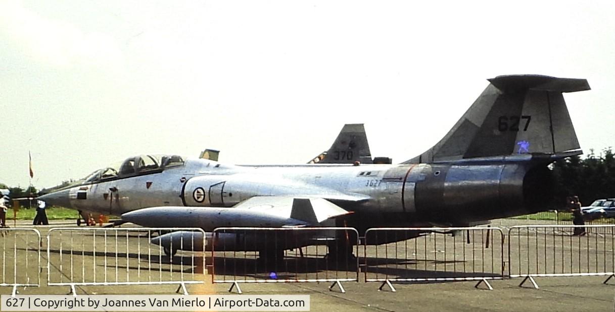 627, Lockheed TF104G C/N 00000000000, ex-slide belgian air show