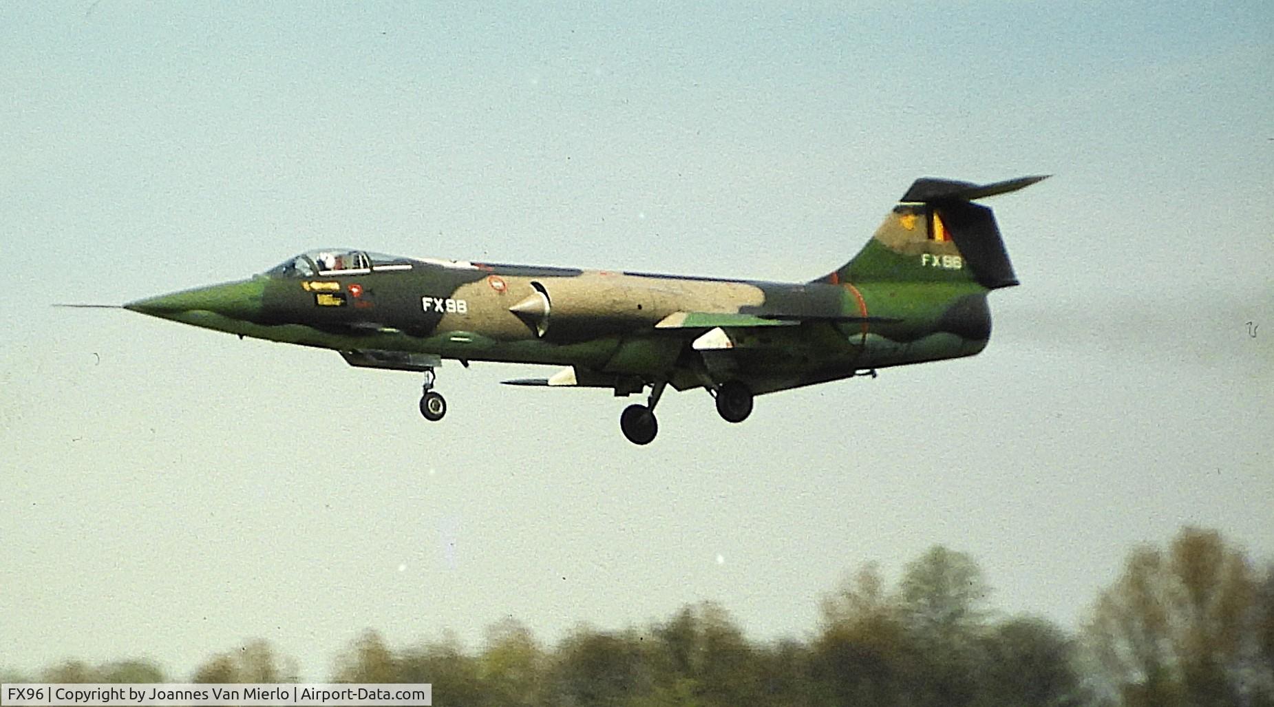 FX96, Lockheed F-104G Starfighter C/N 683D-9166, Bevekom'80s ex-slide