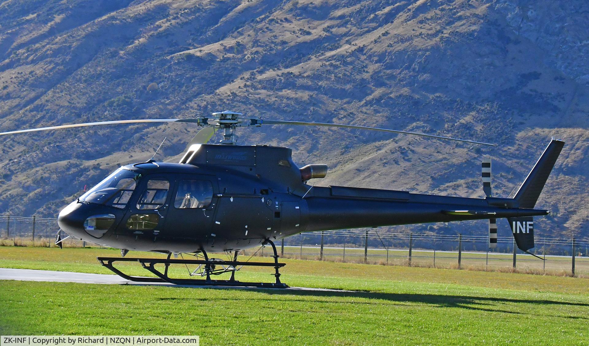 ZK-INF, Airbus AS350-B3e C/N 9446, ZK-INF at Heliworks ZQN
