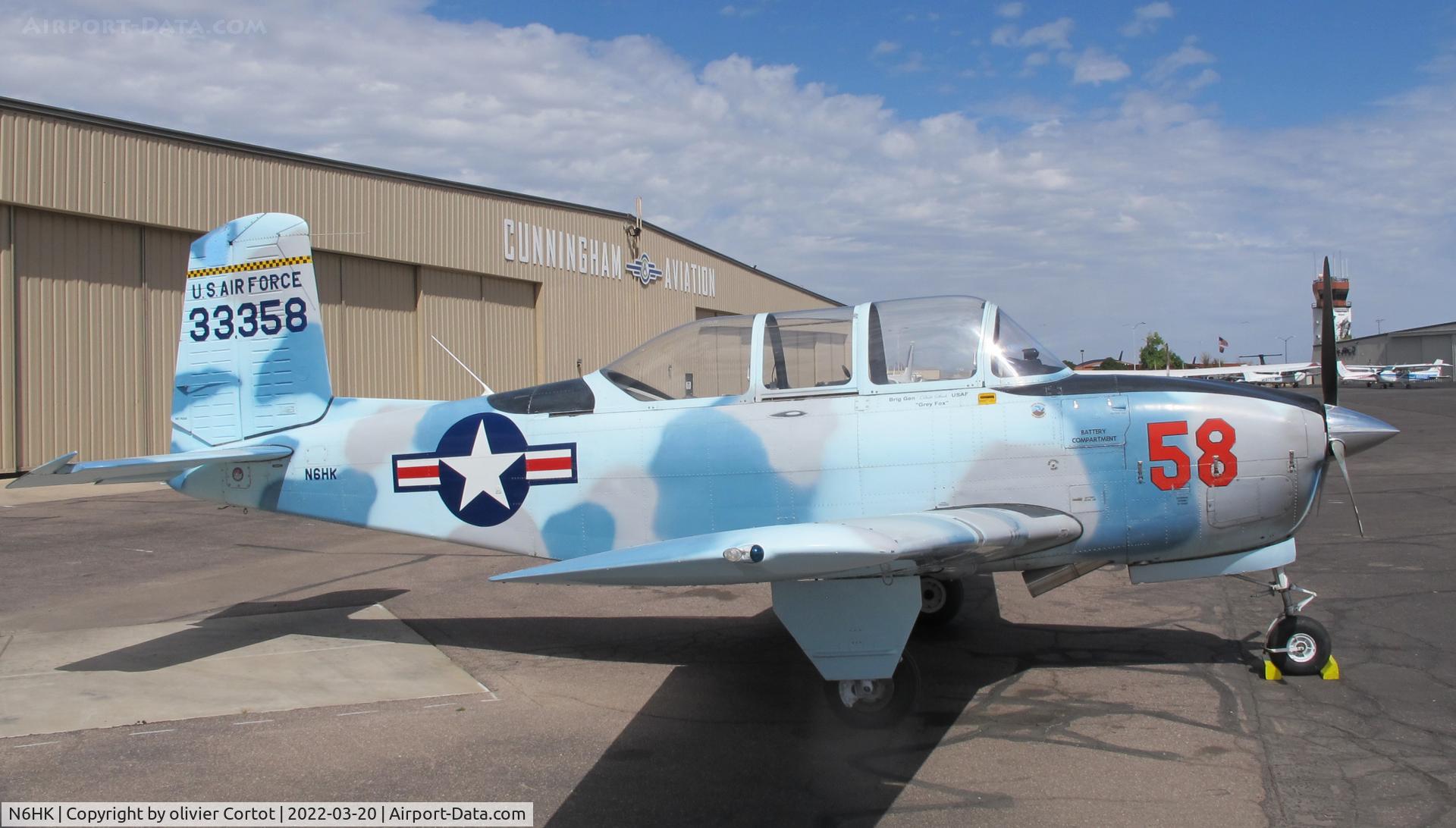 N6HK, Beech T-34A (A45) Mentor C/N G-119, march 2022