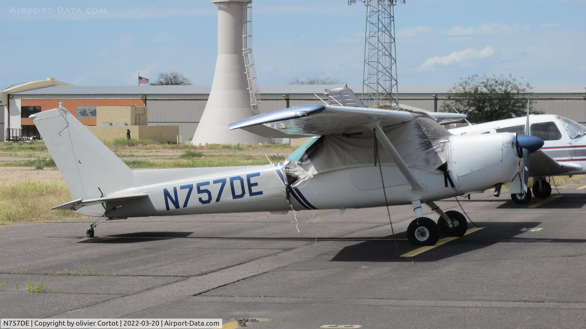 N757DE, 1977 Cessna 152 C/N 15279650, Falcon field AZ