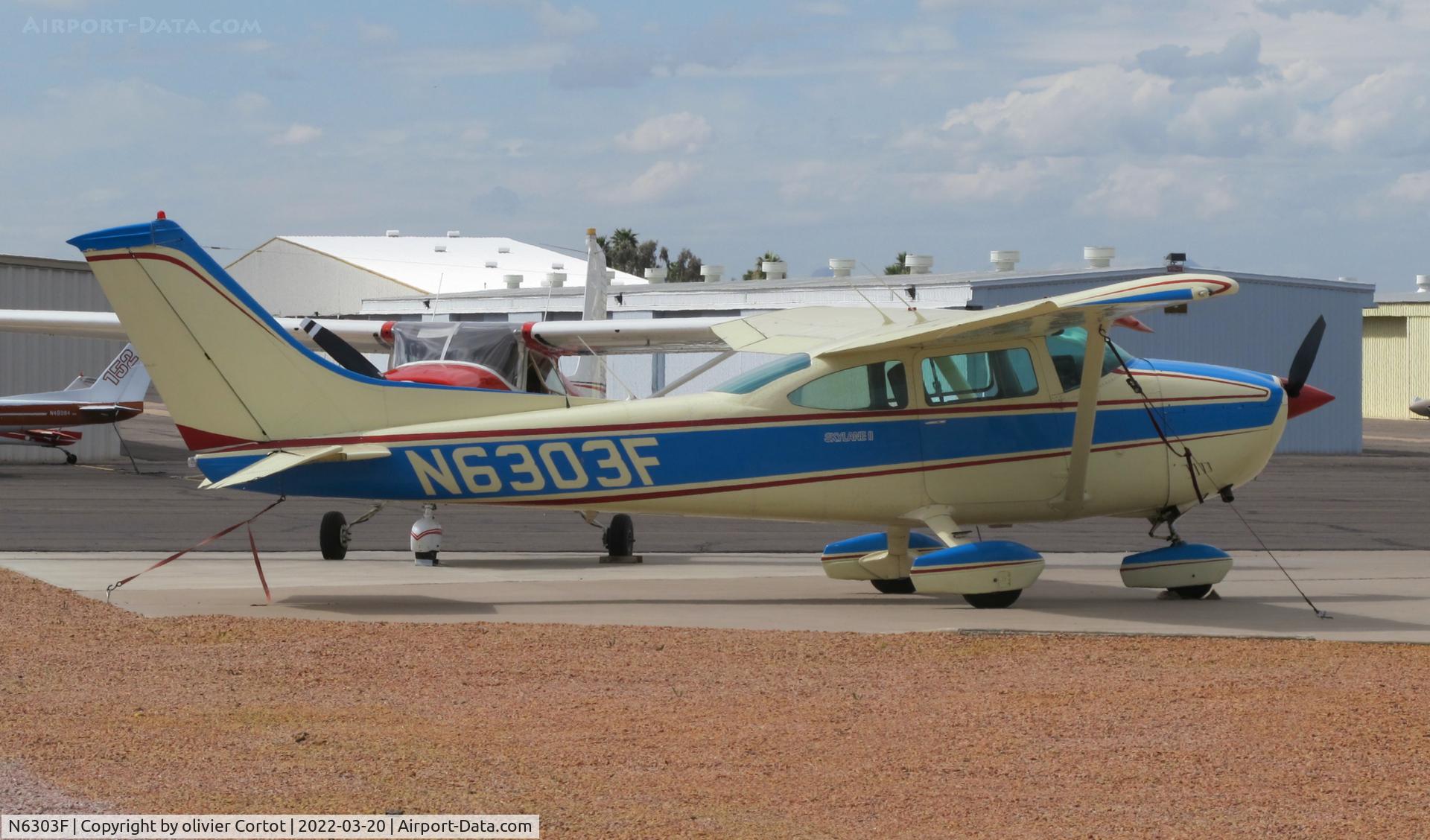 N6303F, 1975 Cessna 182P Skylane C/N 18264151, Falcon field AZ