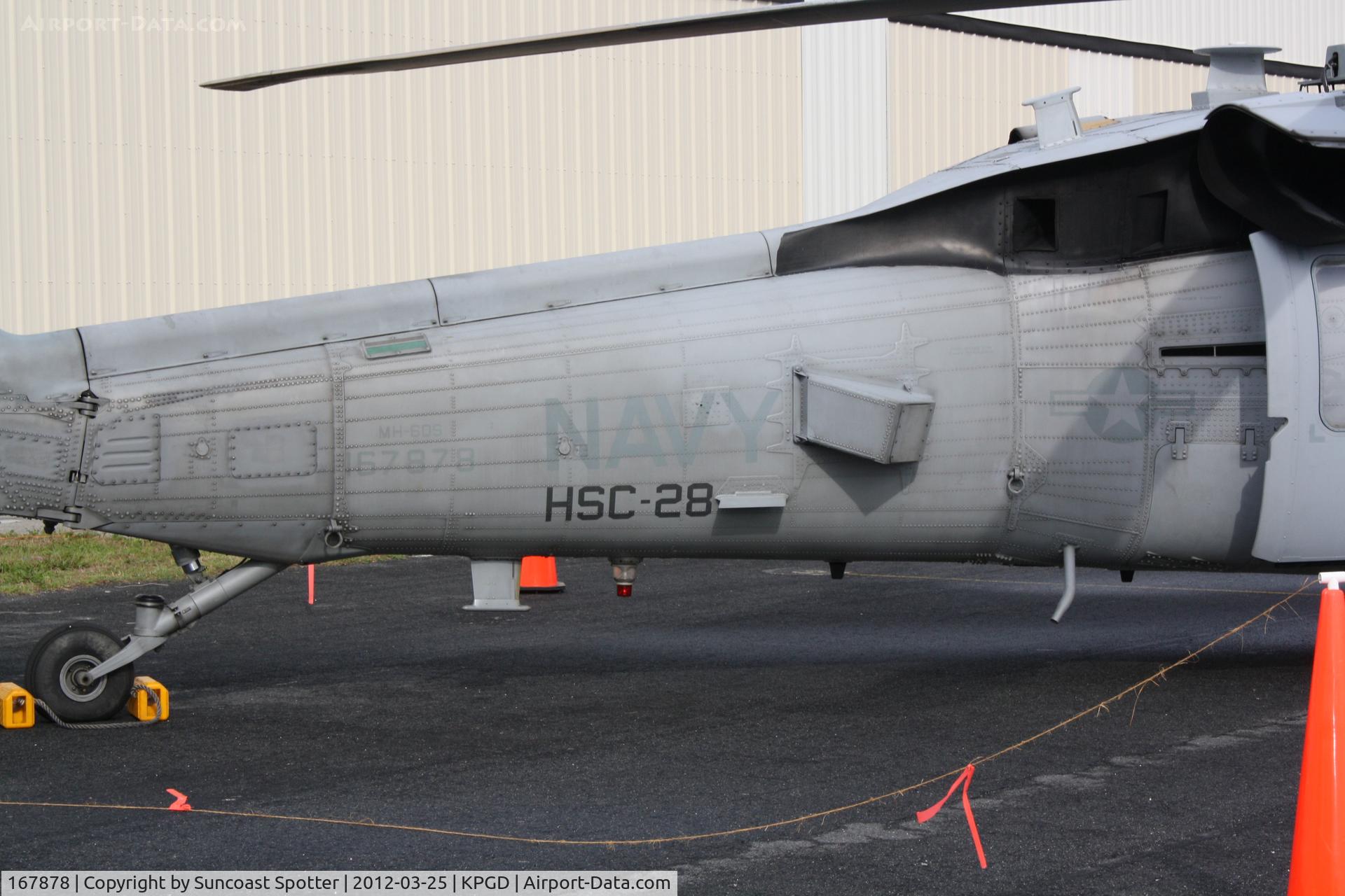 167878, Sikorsky MH-60S Knighthawk C/N 703648, US Navy MH-60 Knighthawk from Helicopter Sea Combat 28 at Naval Station Norfolk on display at the Florida International Air Show at Charlotte County Airport