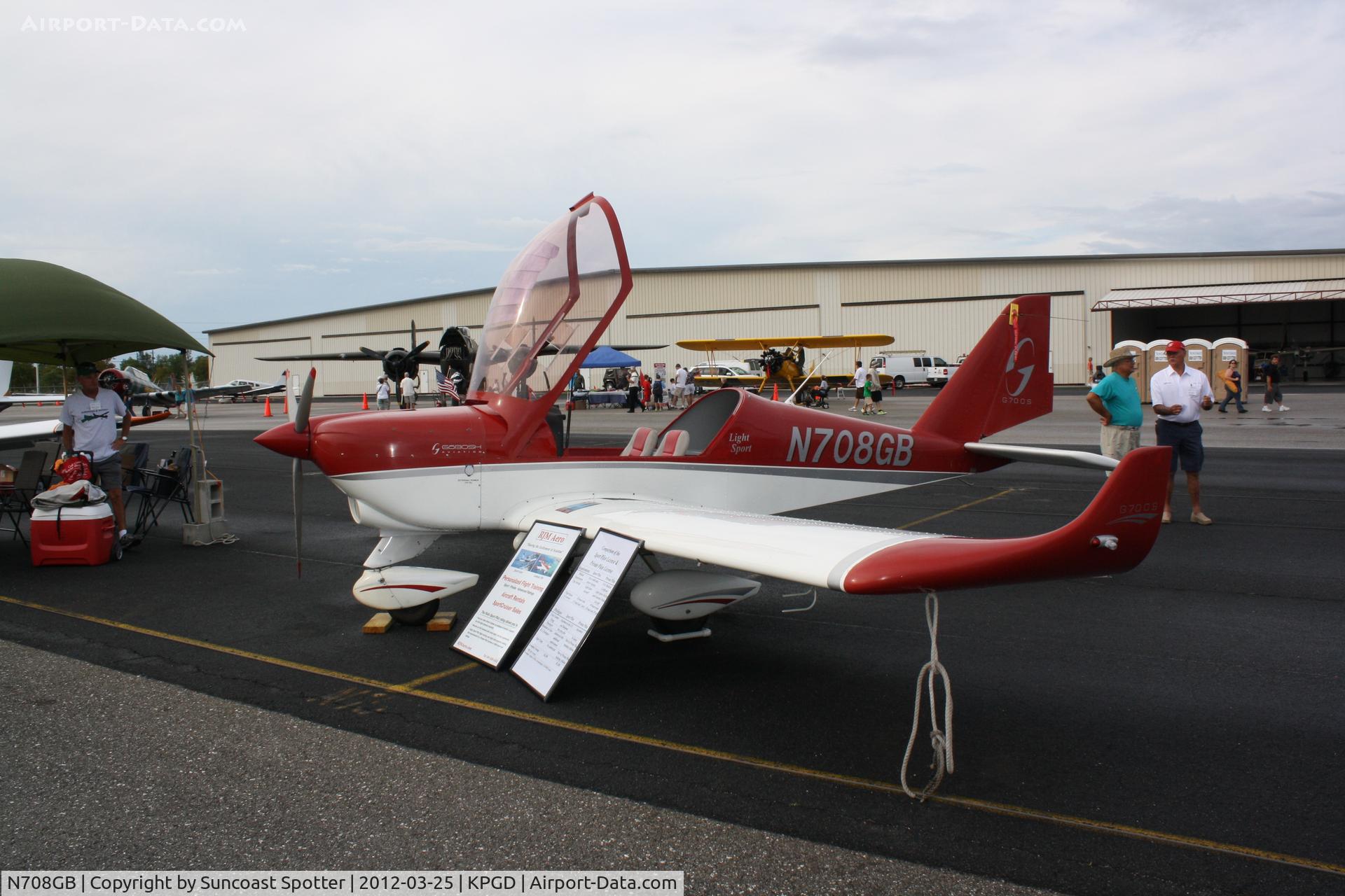 N708GB, 2007 Aero AT-4 LSA C/N AT4-008, Aero AT-4 on static display at the Florida International Air Show
