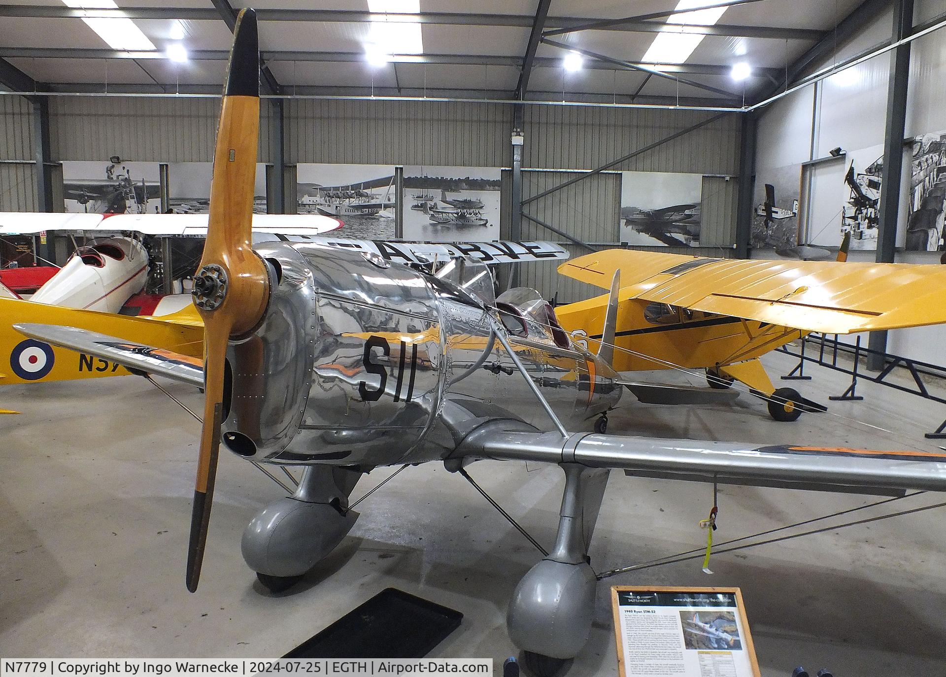 N7779, 1940 Ryan Aeronautical ST-A C/N 476, Ryan ST-A at the Shuttleworth Collection, Biggleswade