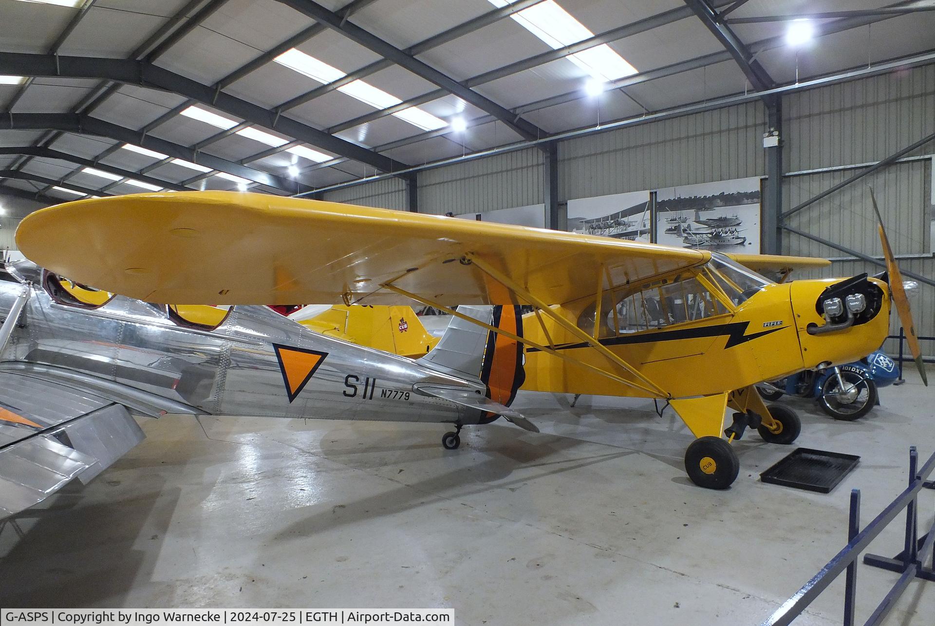G-ASPS, 1947 Piper J3C-90 Cub C/N 22809, Piper J3C-90 Cub at the Shuttleworth Collection, Biggleswade