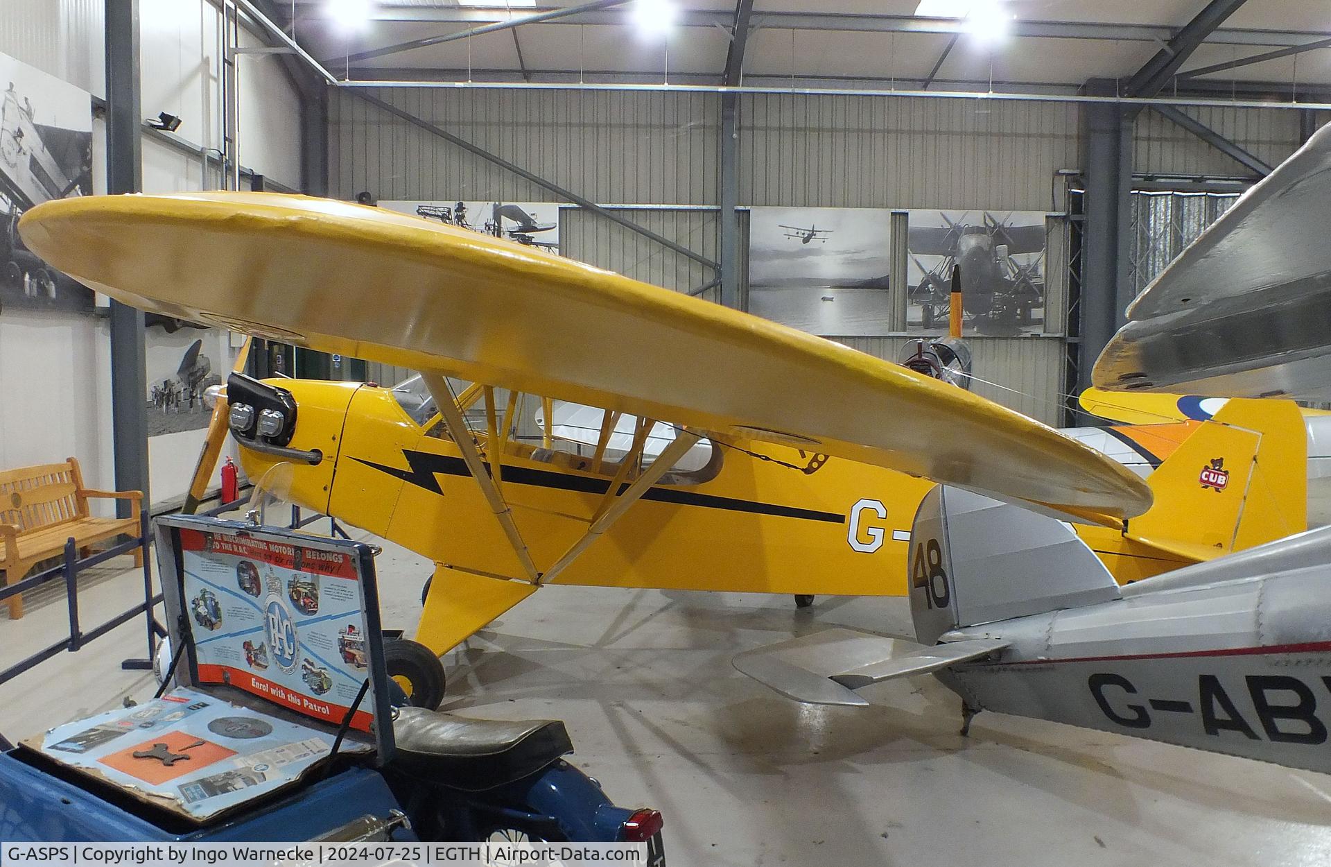 G-ASPS, 1947 Piper J3C-90 Cub C/N 22809, Piper J3C-90 Cub at the Shuttleworth Collection, Biggleswade