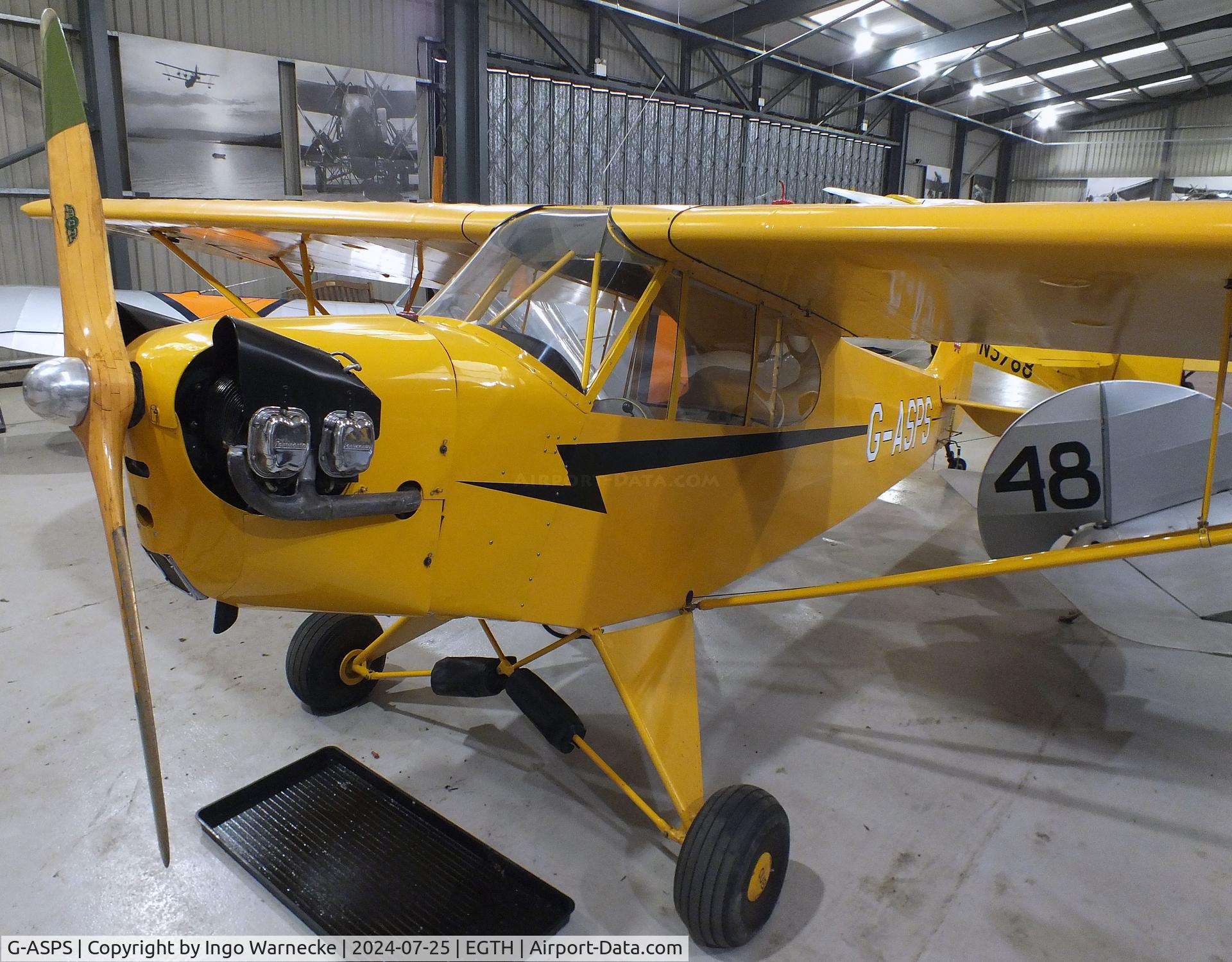 G-ASPS, 1947 Piper J3C-90 Cub C/N 22809, Piper J3C-90 Cub at the Shuttleworth Collection, Biggleswade