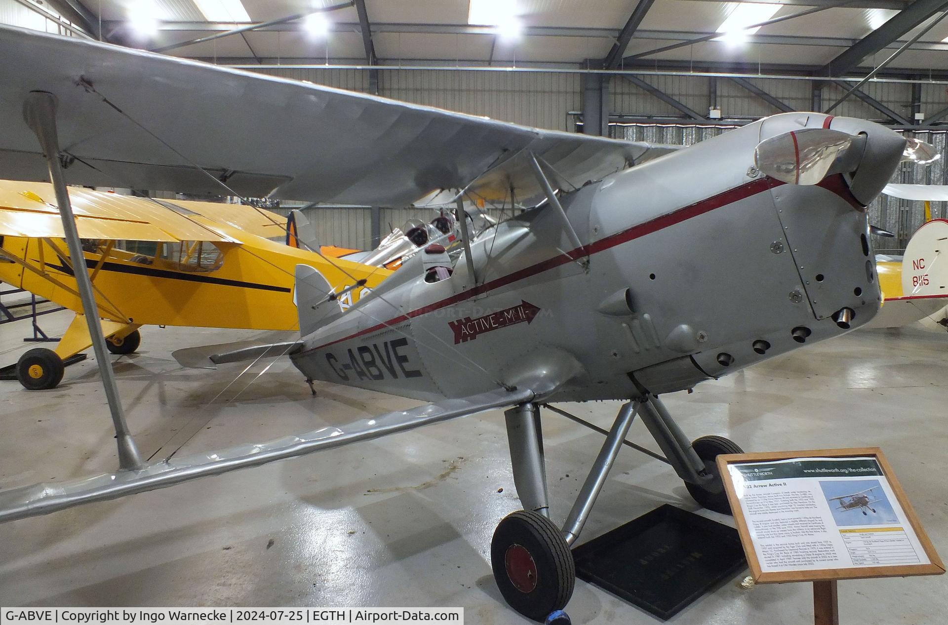 G-ABVE, 1932 Arrow Active 2 C/N 2, Arrow Active 2 at the Shuttleworth Collection, Biggleswade