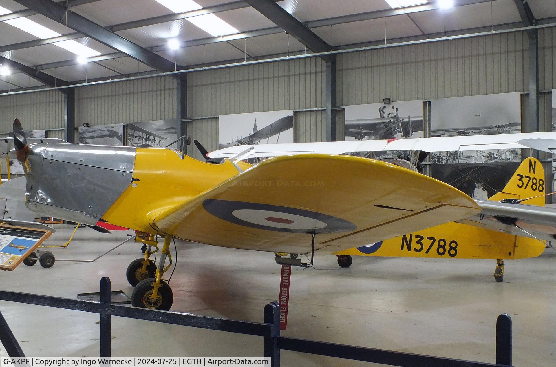 G-AKPF, 1941 Miles M14A Hawk Trainer 3 C/N 2228, Miles M.14A Hawk Trainer 3 at the Shuttleworth Collection, Biggleswade
