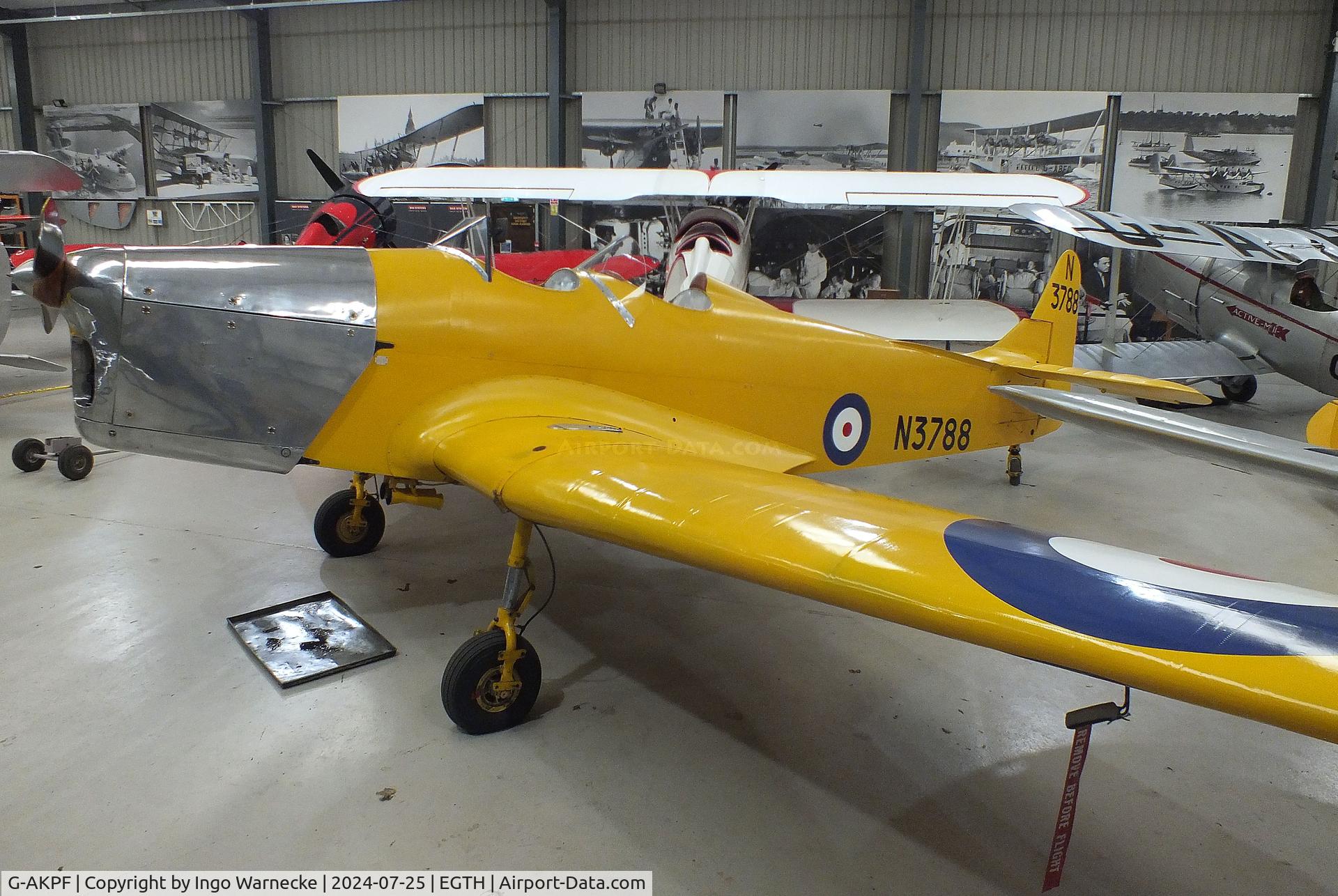 G-AKPF, 1941 Miles M14A Hawk Trainer 3 C/N 2228, Miles M.14A Hawk Trainer 3 at the Shuttleworth Collection, Biggleswade