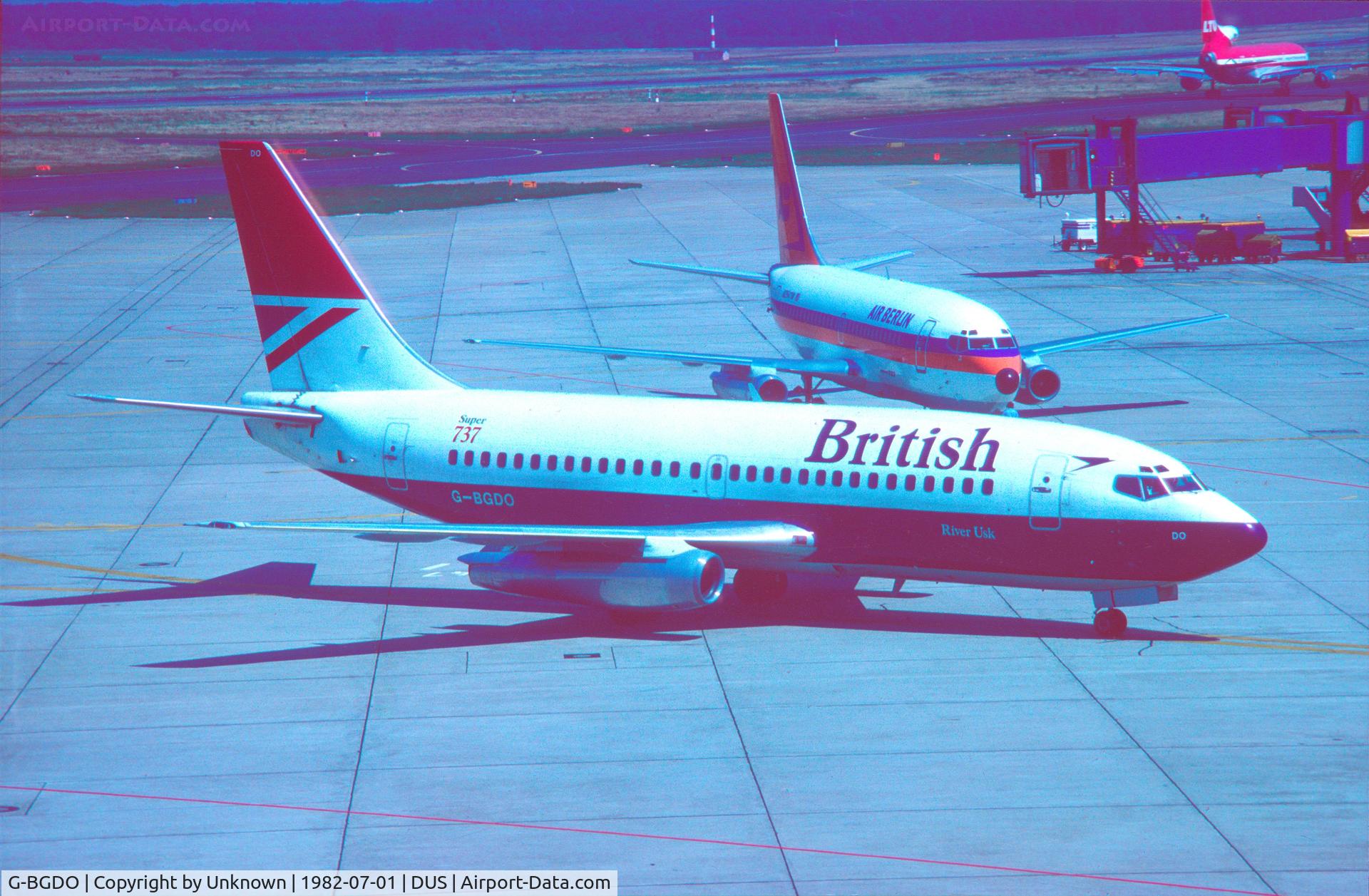 G-BGDO, 1980 Boeing 737-236 C/N 21803, Düsseldorf 7.1982