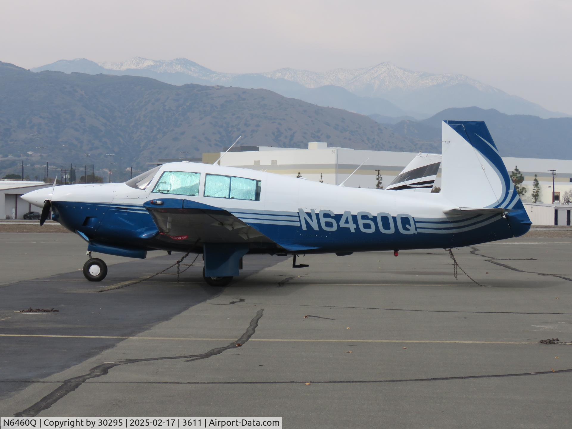 N6460Q, 1967 Mooney M20F Executive C/N 670539, Parked