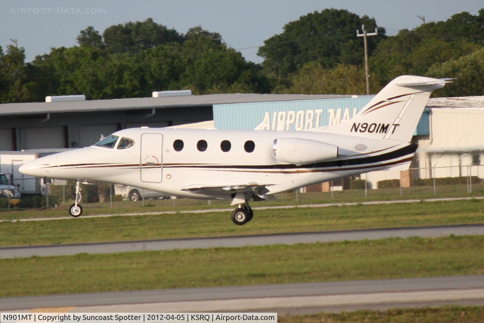 N901MT, Raytheon Aircraft Company 390 C/N RB-119, N901MT arrives on Runway 32 at Sarasota-Bradenton International Airport following a flight from Olive Branch Airport
