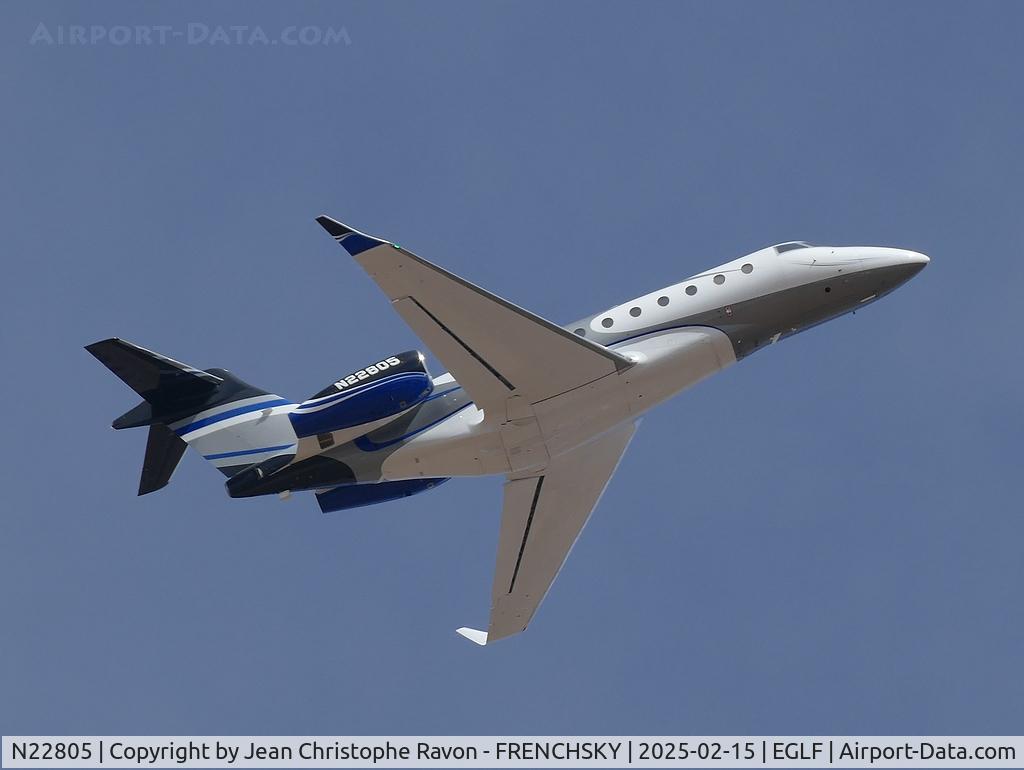 N22805, 2019 Gulfstream G280 C/N 2184, take off