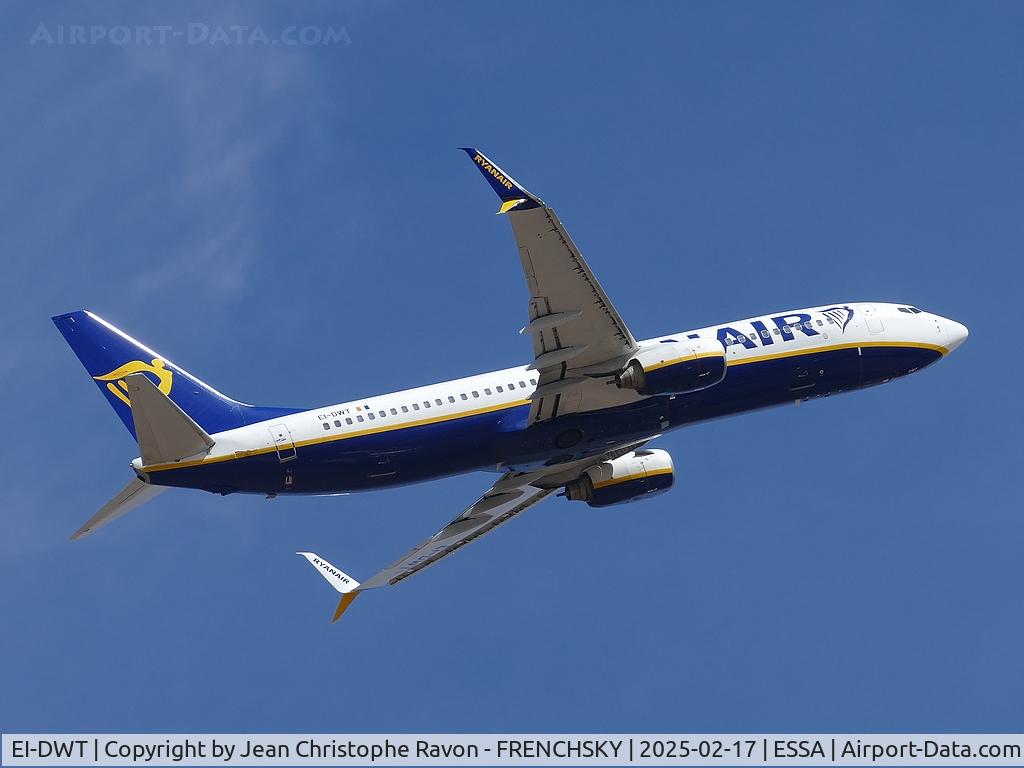 EI-DWT, 2008 Boeing 737-8AS C/N 33626, Stockholm (ARN)	Milan (BGY)	FR4680
