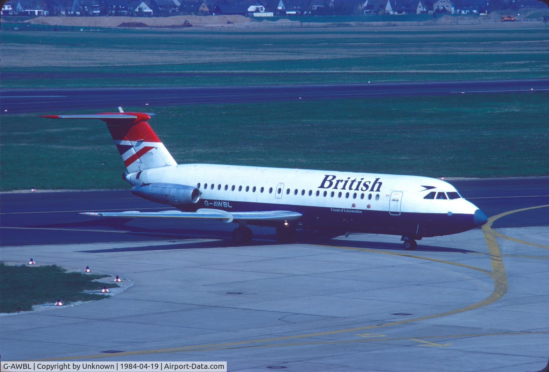 G-AWBL, 1968 BAC 111-416EK One-Eleven C/N BAC.132, 19.4.1984