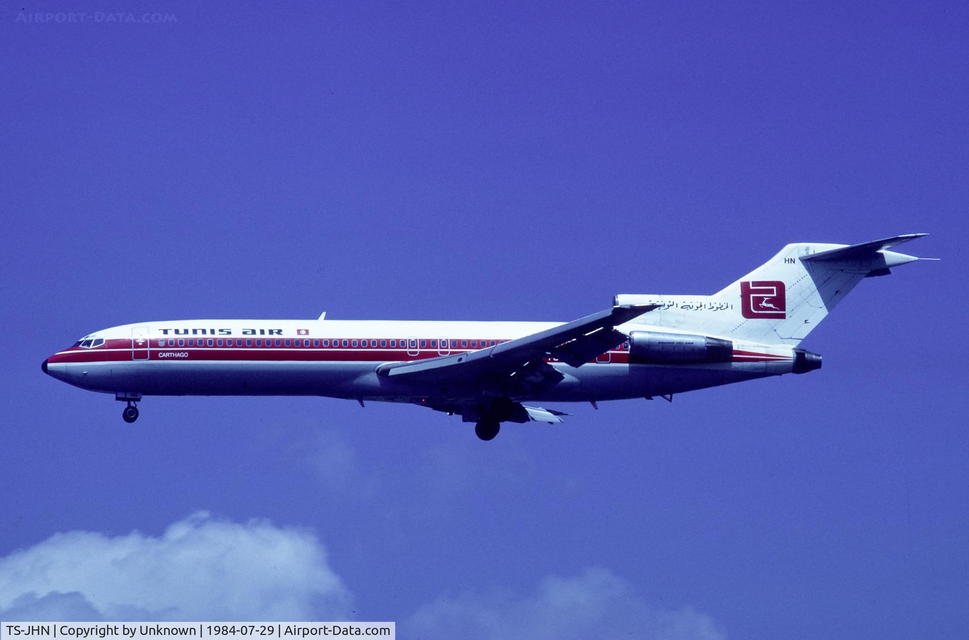 TS-JHN, 1971 Boeing 727-2H3 C/N 20545, 29.7.1984