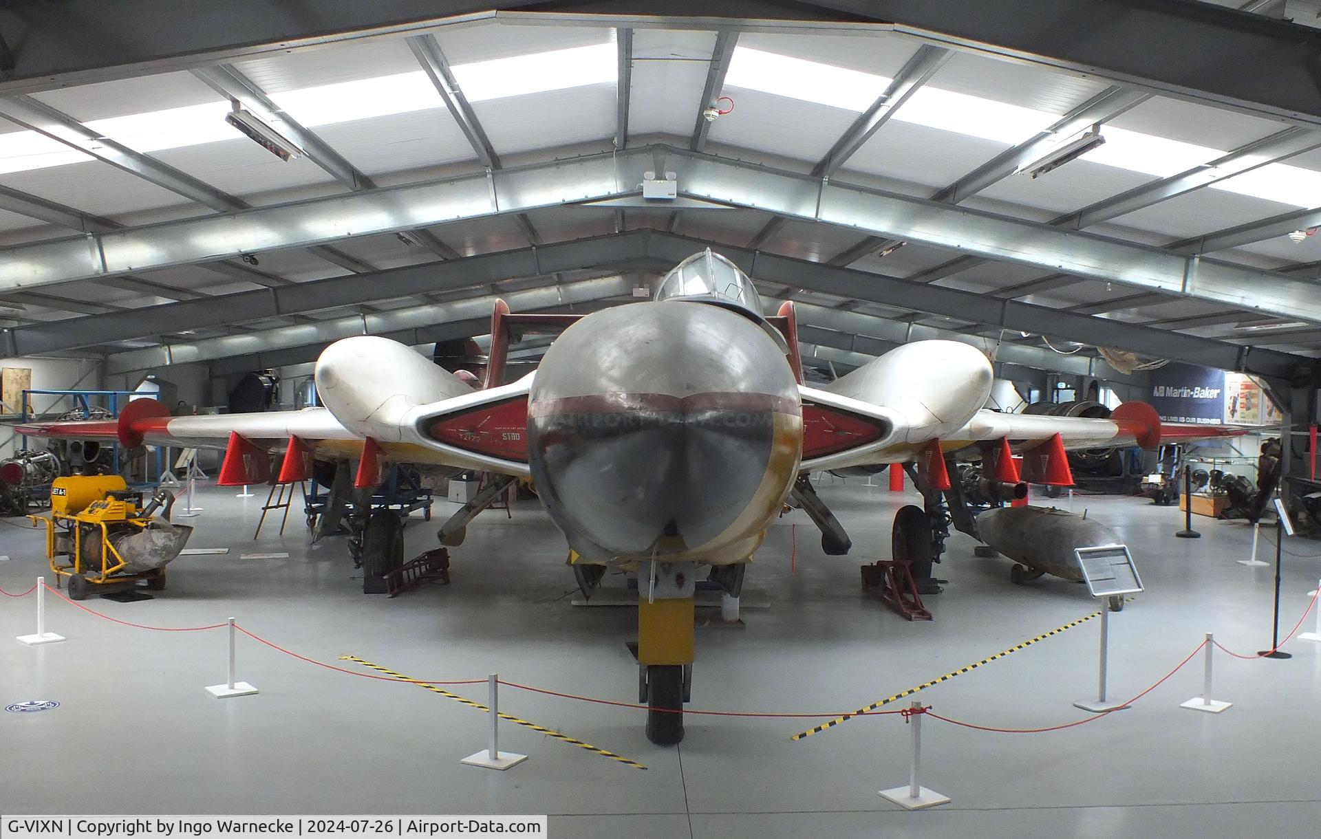 G-VIXN, 1965 De Havilland DH-110 Sea Vixen D.3 C/N 10145, De Havilland D.H.110 Sea Vixen TT2 at the Gatwick Aviation Museum, Charlwood