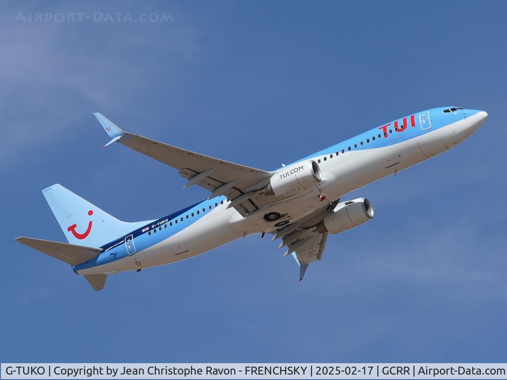 G-TUKO, 2011 Boeing 737-8K5 C/N 37259, Lanzarote (ACE)	Manchester (MAN)	BY2147