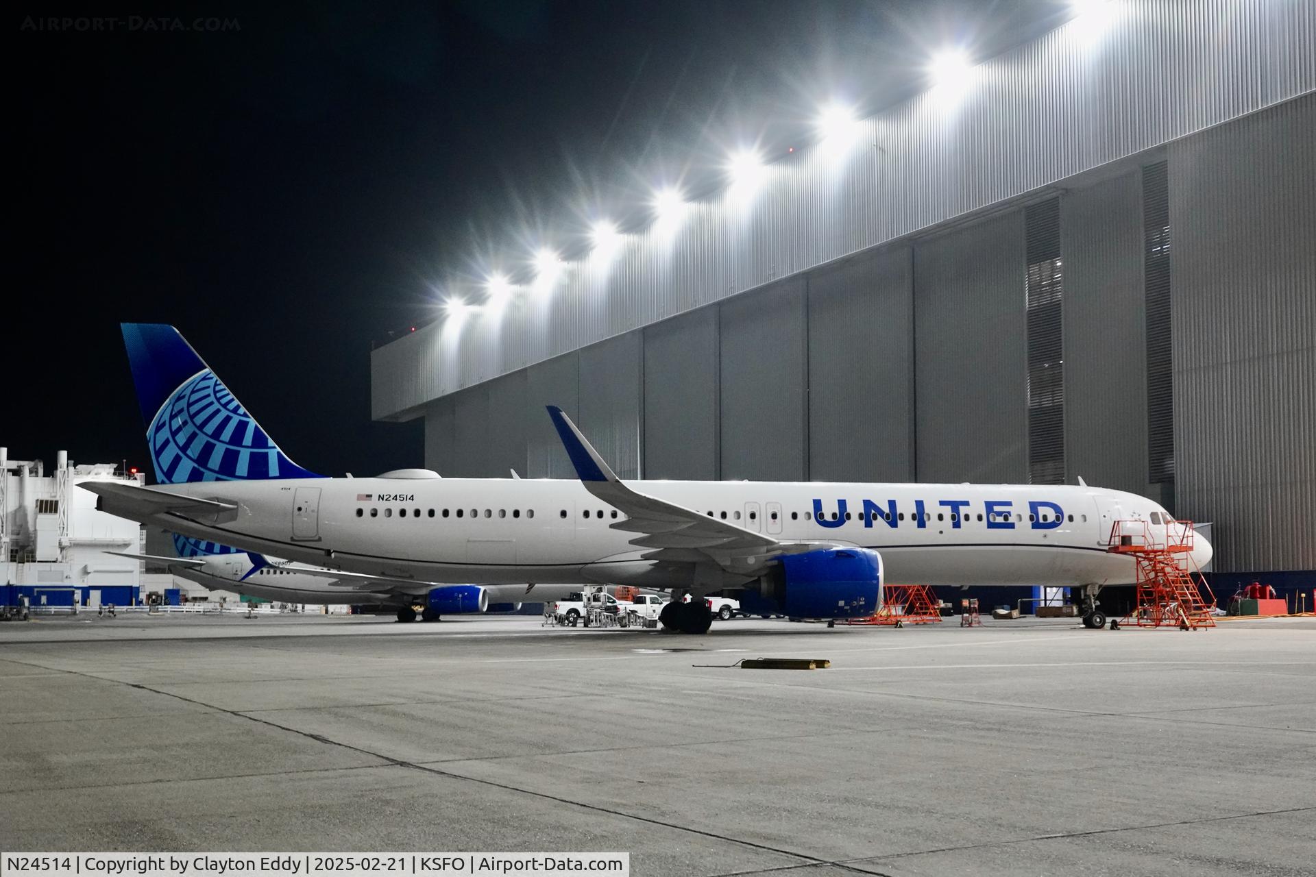 N24514, 2024 Airbus A321-271NX (NEO) C/N 12002, SFO 2025