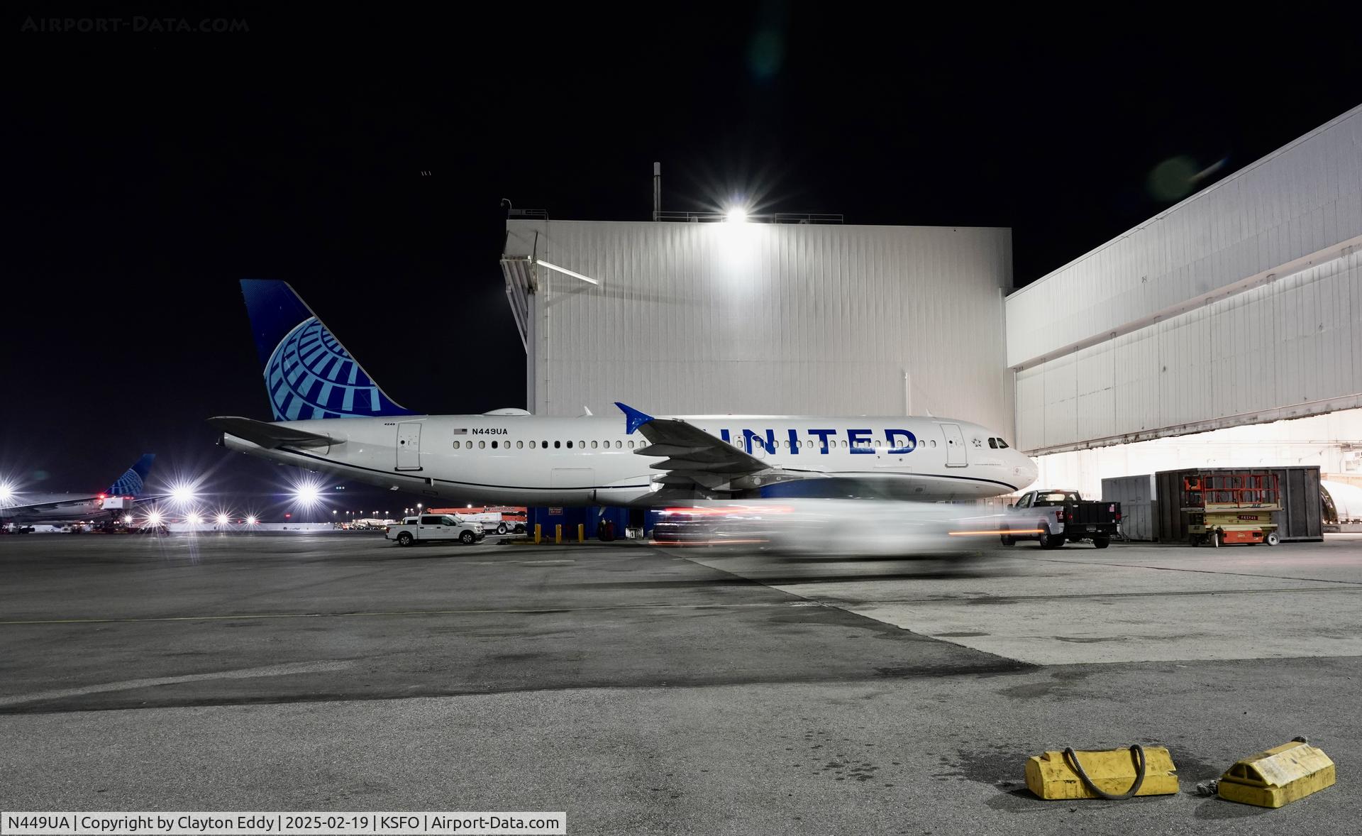 N449UA, 1998 Airbus A320-232 C/N 851, SFO 2025