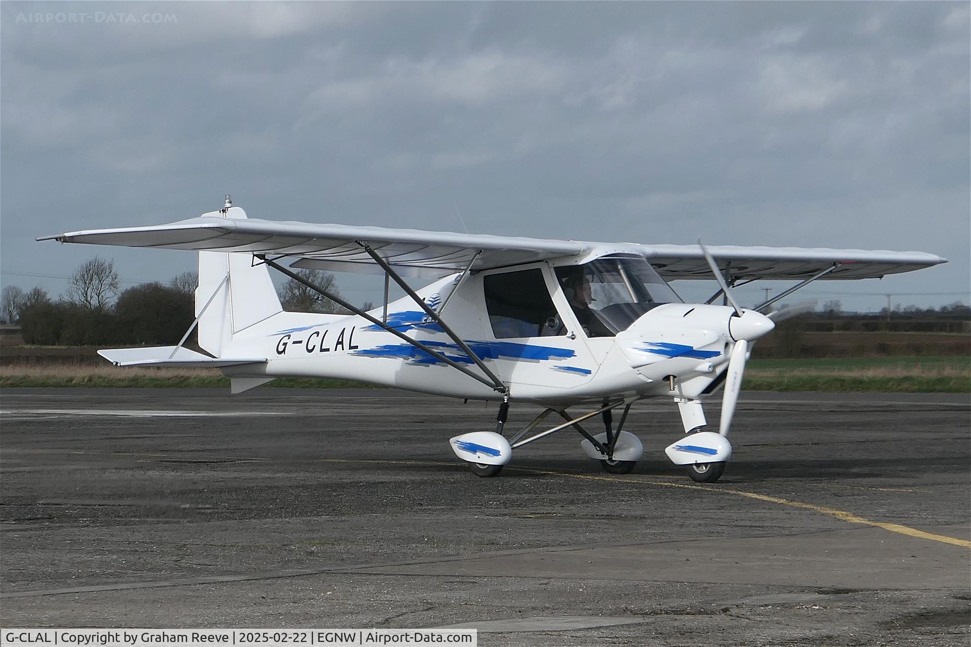 G-CLAL, 2016 Comco Ikarus C42 FB100 Bravo C/N 1608-7468, Just landed at Wickenby.