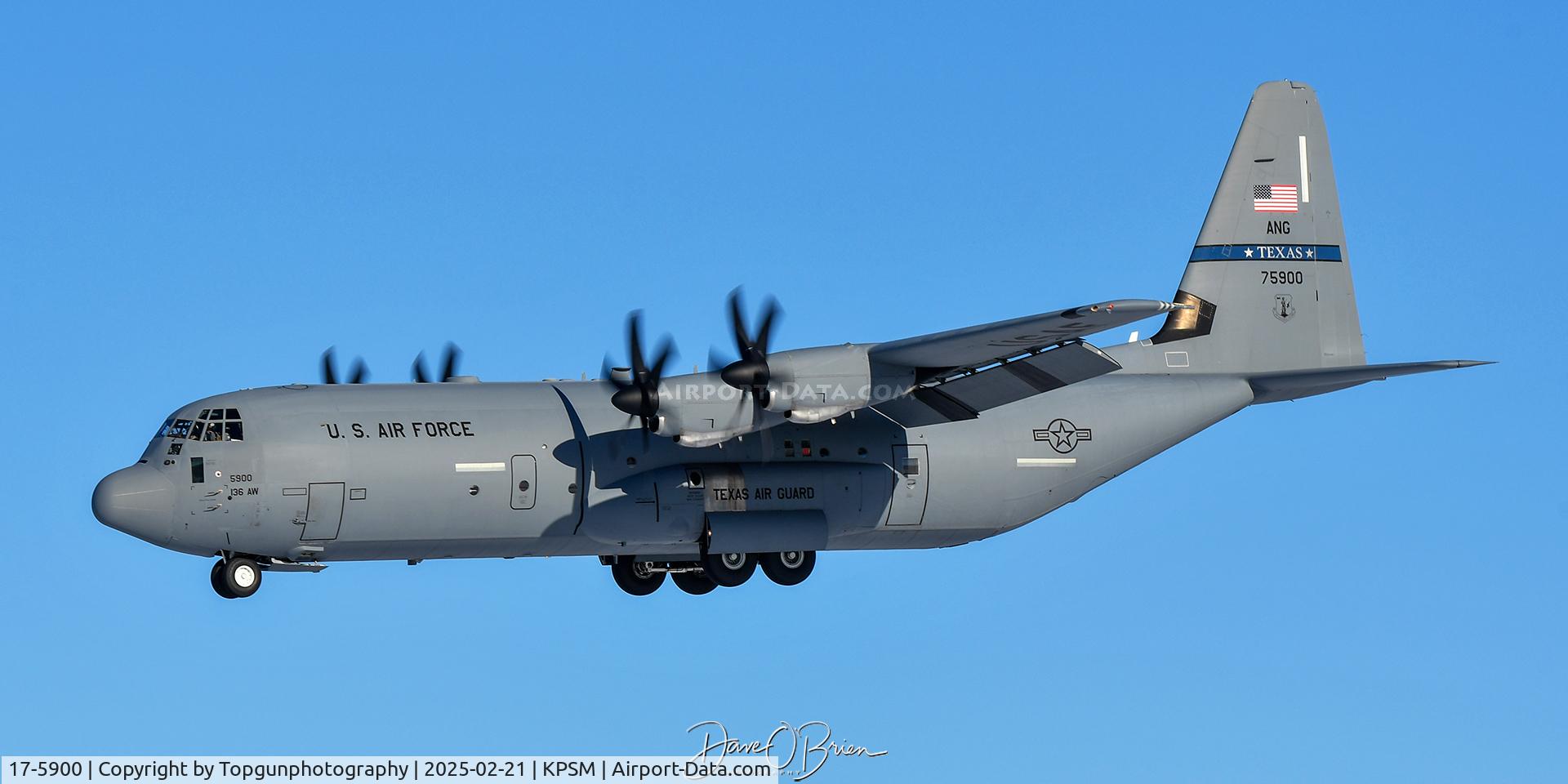 17-5900, 2020 Lockheed Martin C-130J-30 Super Hercules C/N 382-5900, 181st AS	NAS JRB Fort Worth, TX