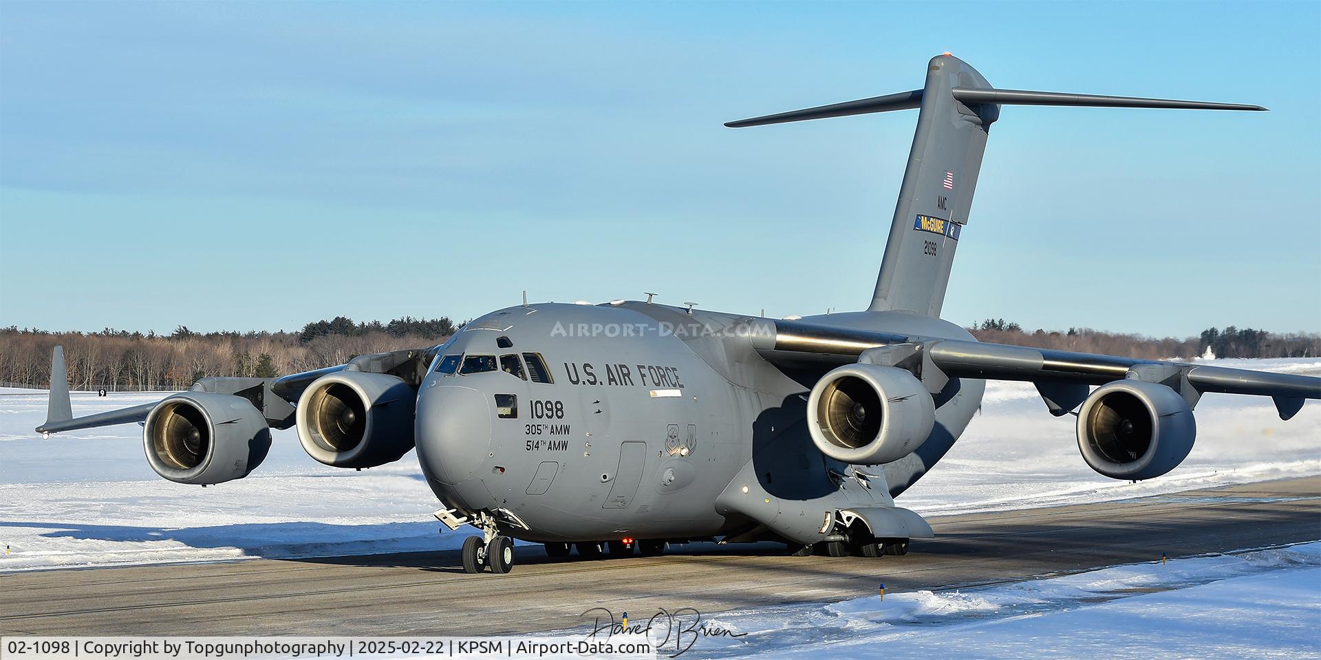 02-1098, 2002 Boeing C-17A Globemaster III C/N P-98, REACH181     6th AS	JB McGuire–Dix–Lakehurst, NJ