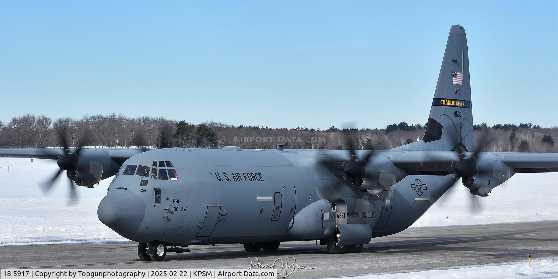 18-5917, 2019 Lockheed C-130J-30 Super Hercules C/N 382-5917, ANVIL81 taxiing up to RW34